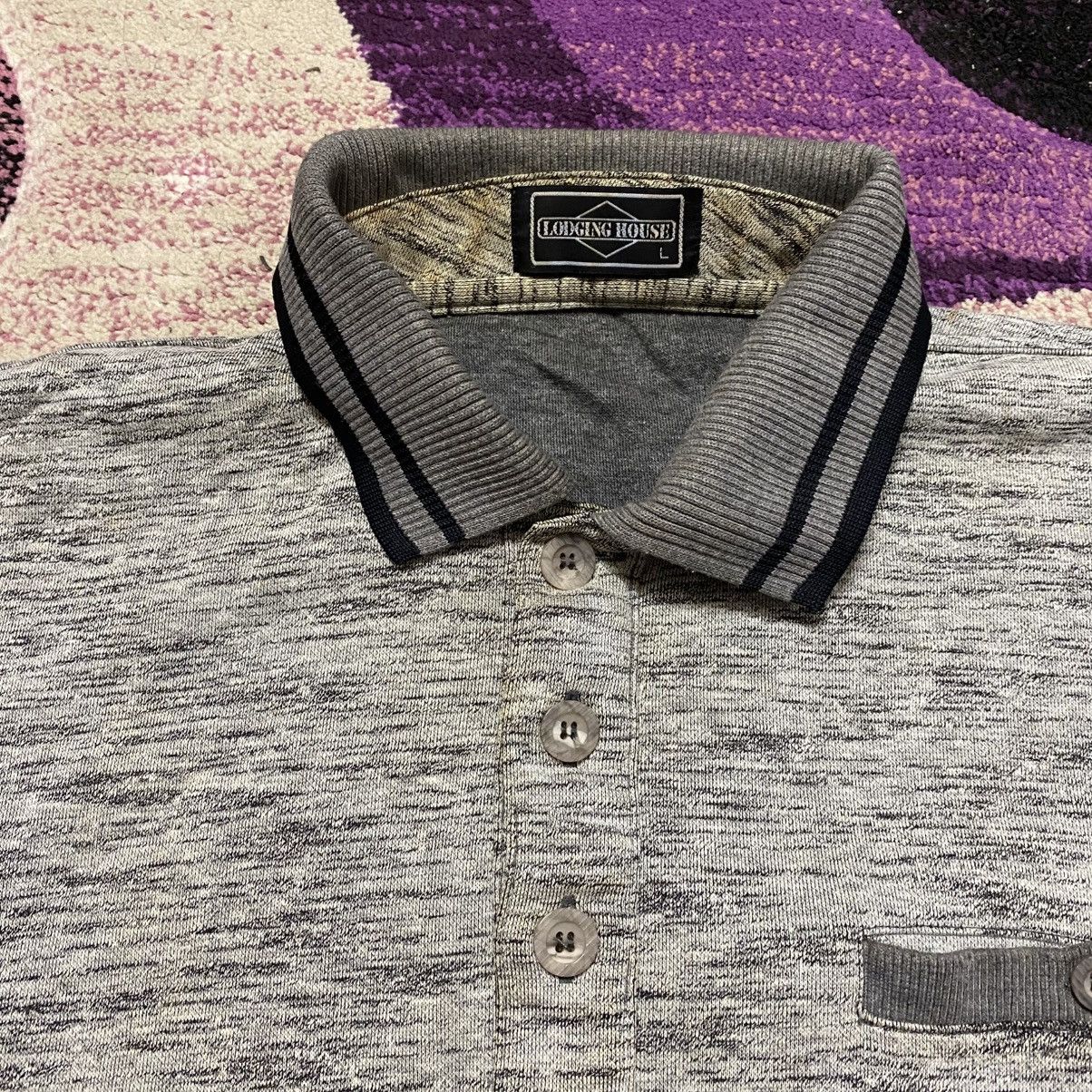 Japanese Brand × Vintage Vintage Button Crewneck Lodging House Gray Size US L / EU 52-54 / 3 - 4 Thumbnail