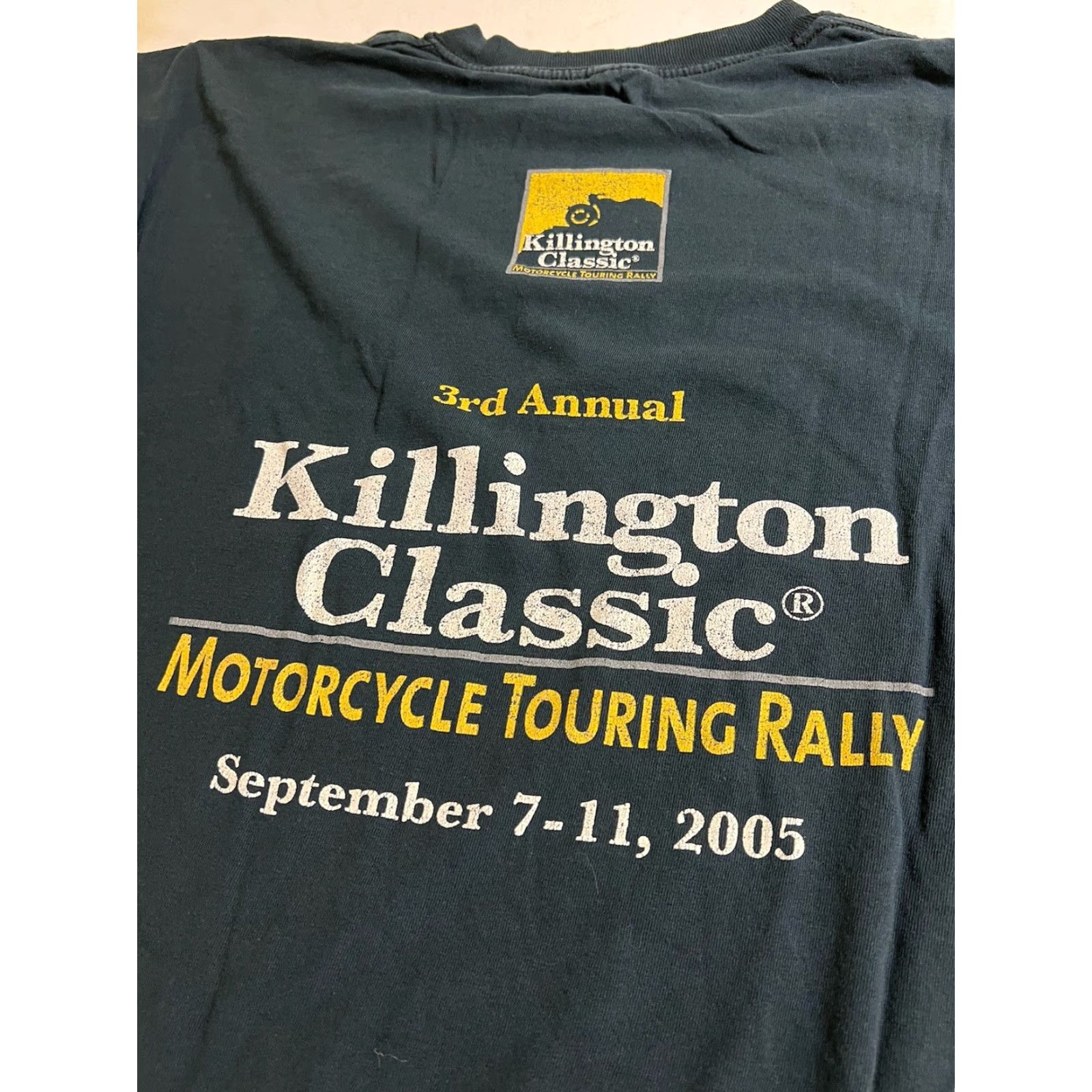 Vintage VINTAGE Killington Classic Motorcycle T-shirt Black Short Sleeve XL Men Crew Neck Vintage Size US XL / EU 56 / 4 - 6 Thumbnail