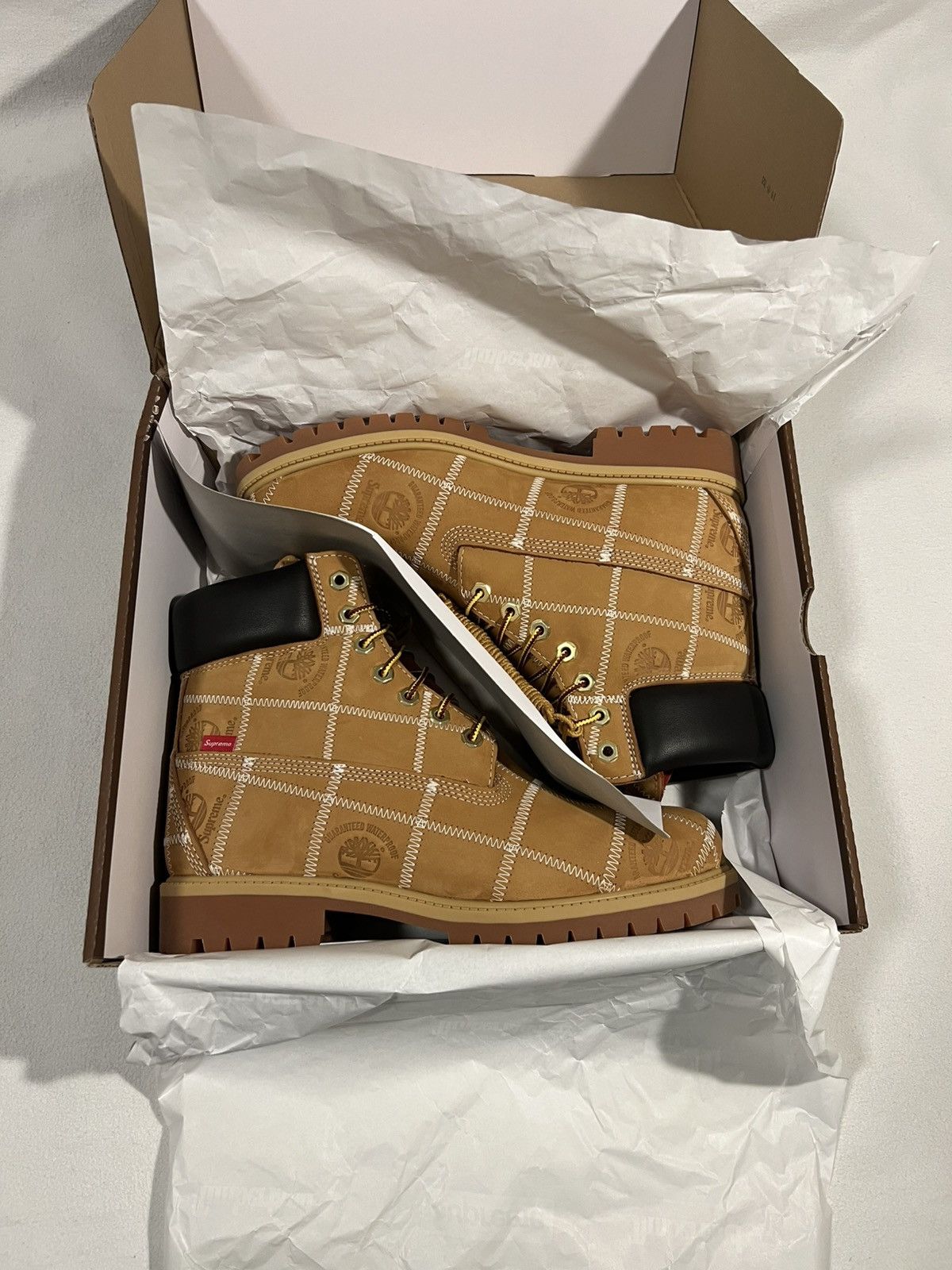 Supreme × Timberland Timberland x Supreme 6 inch Patchwork Boots ‘26 Size US 9.5 / EU 42-43 - 1 Thumbnail