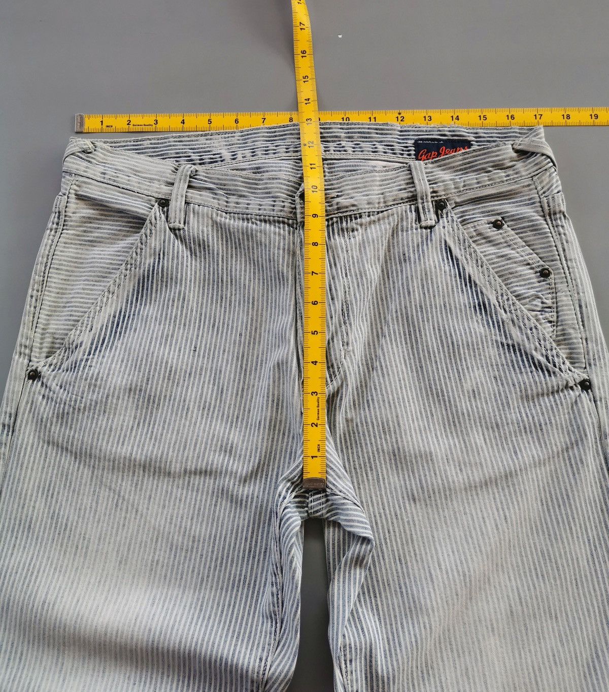 Gap Vintage Gap Stripe Distressed Denim Jeans Size US 34 / EU 50 - 14 Thumbnail