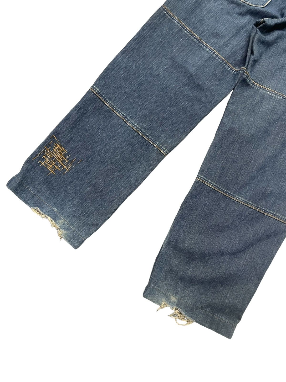 JNCO × Wu-Tang Clan Amore Puro Japan Double Knee Massive Baggy Craft Jeans Size US 30 / EU 46 - 13 Thumbnail