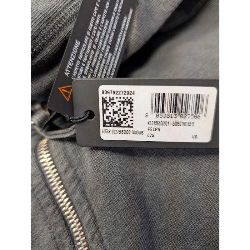 Stone Island o1rshd1 Malfile Cotton Fleece Zip Up Hoodie in Dark Grey Size US S / EU 44-46 / 1 - 23 Thumbnail