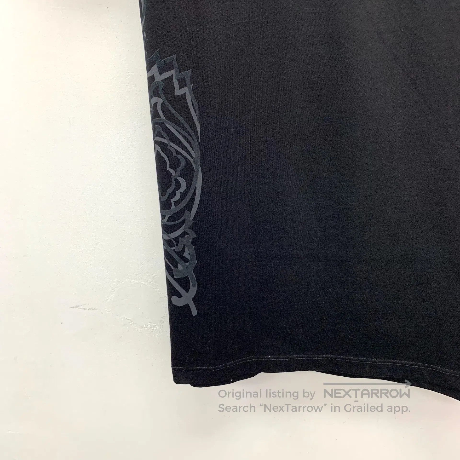 Versace Versace Black Pattern Printed Cotton Round Neck Short Slee Size US S / EU 44-46 / 1 - 4 Thumbnail