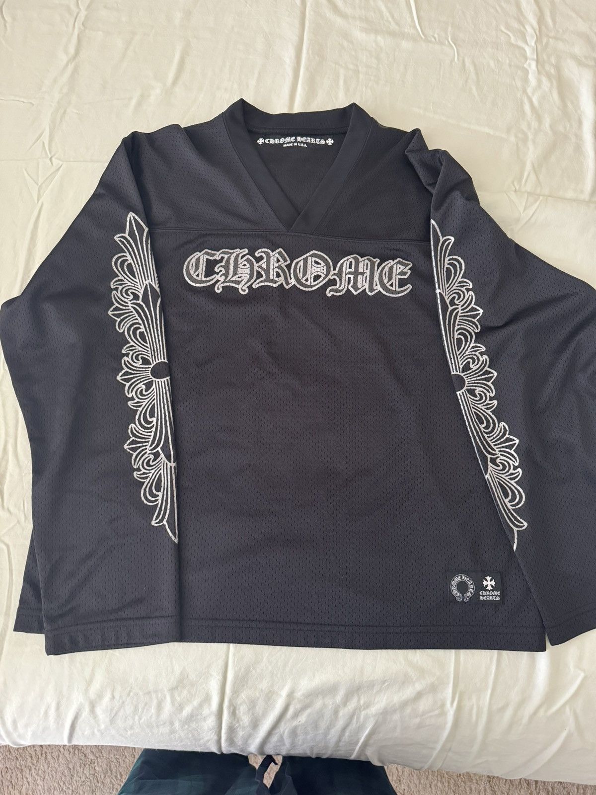 Chrome Hearts Chrome Hearts Black Long Sleeve Jersey Medium | Grailed