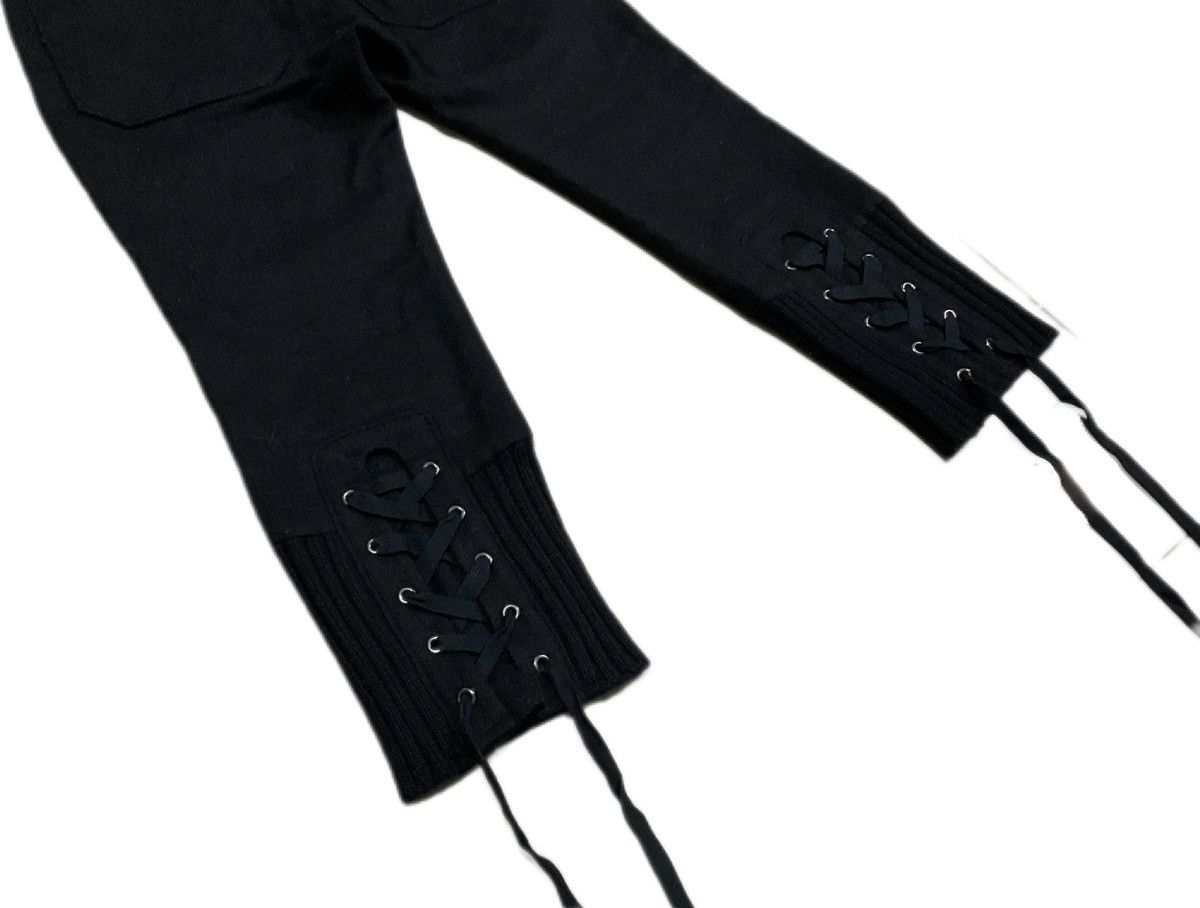 Japanese Brand × Jun Takahashi × Undercover 🔥Archived FW07 Undercover Wool Cropped Pants Laces Up Size US 29 - 3 Thumbnail