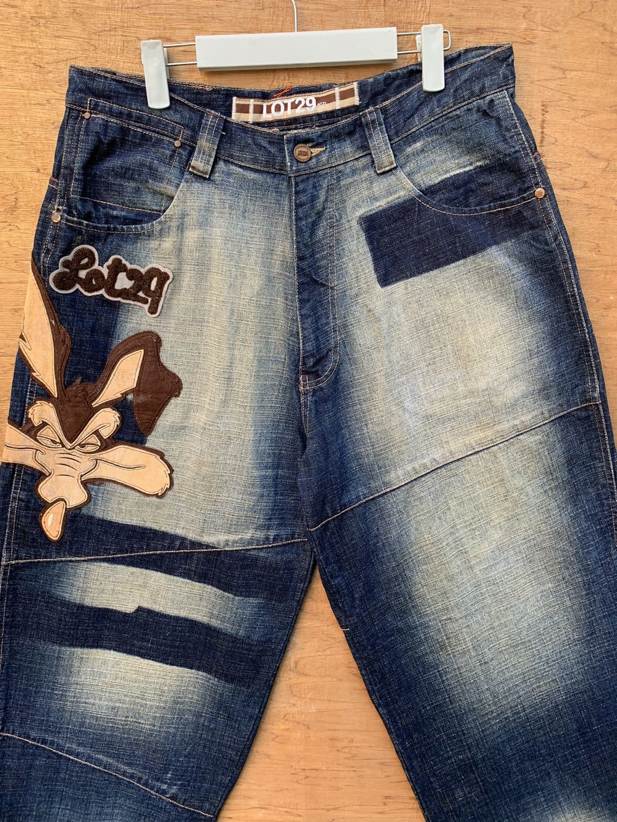 Cartoon Network Lot 29 Wile E. Coyote Road Runner Baggy Denim Pants Size US 32 / EU 48 - 8 Thumbnail