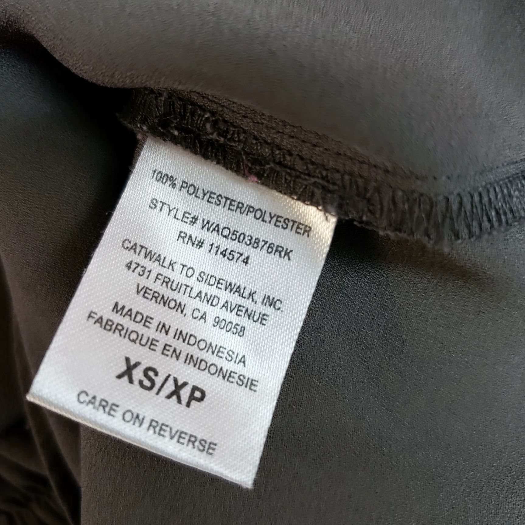 Vintage Pleione Womens Blouse Shirt XS Gray Short Sleeve Peplum Solid Size XS / US 0-2 / IT 36-38 - 5 Thumbnail