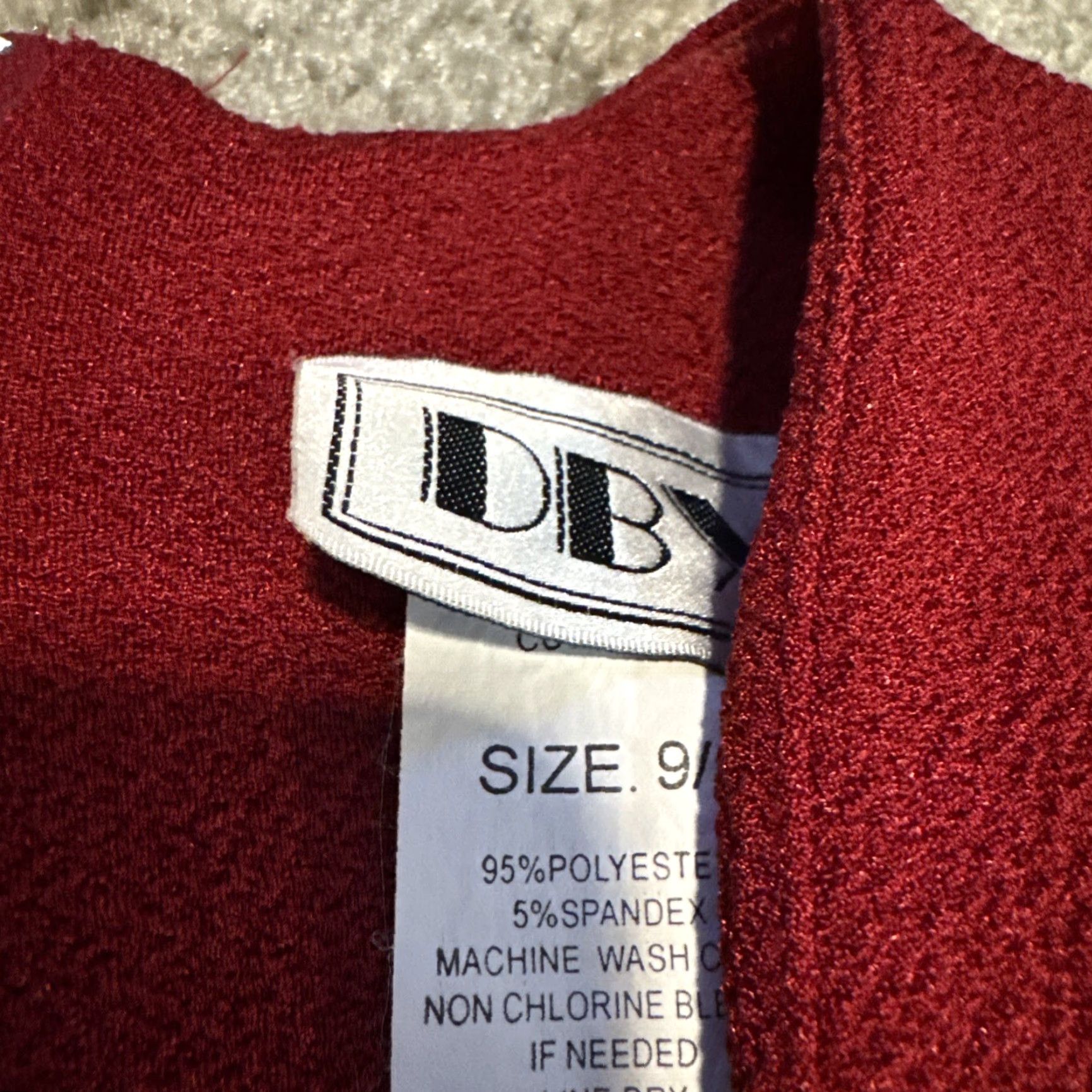 Vintage VINTAGE DBY Dress Women 10 Red Blazer Suit One Piece Polyester Spandex Size L / US 10 / IT 46 - 5 Thumbnail