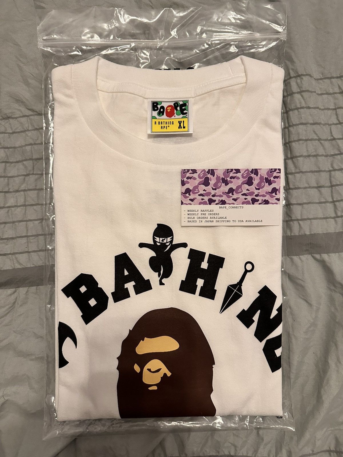 Bape Bape Ninja Tee Size US XL / EU 56 / 4 - 1 Thumbnail