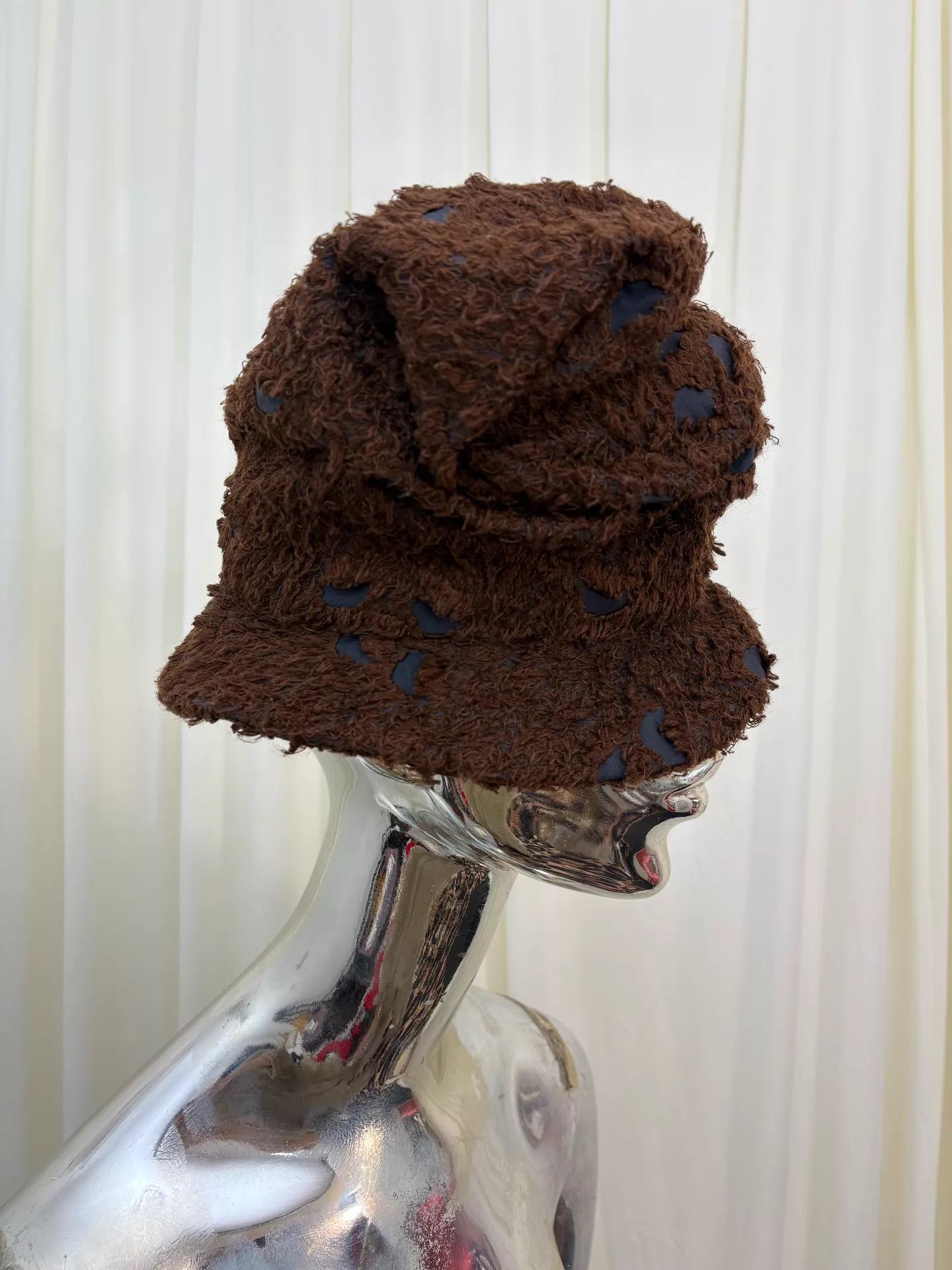 Other ne-net daily mottled distressed stacked small brim top hat Size ONE SIZE - 2 Thumbnail