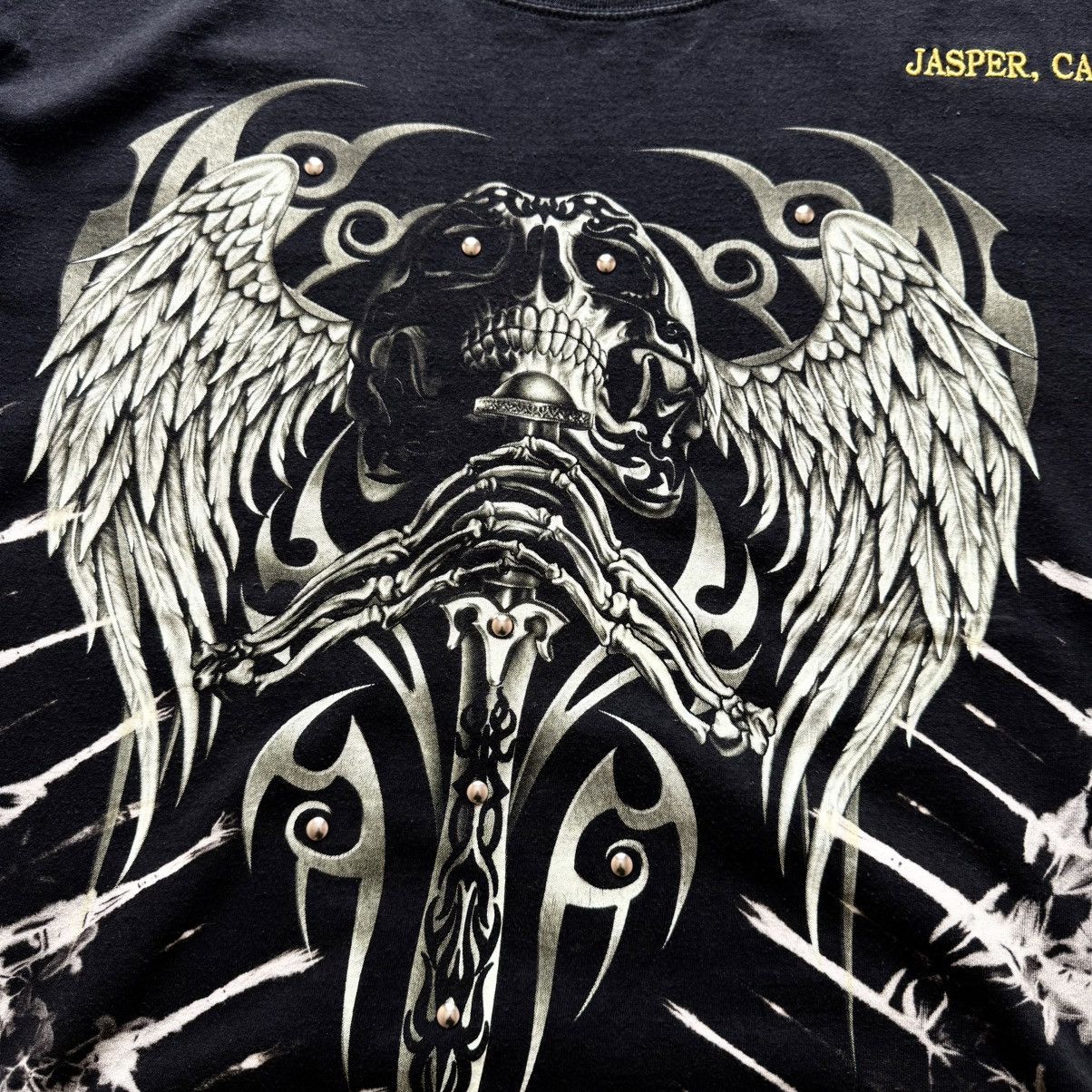 Hysteric Glamour × Undercover 00s Skeleton Studded Y2K T Shirt Hysteric Glamour Style Size US XL / EU 56 / 4 - 3 Thumbnail