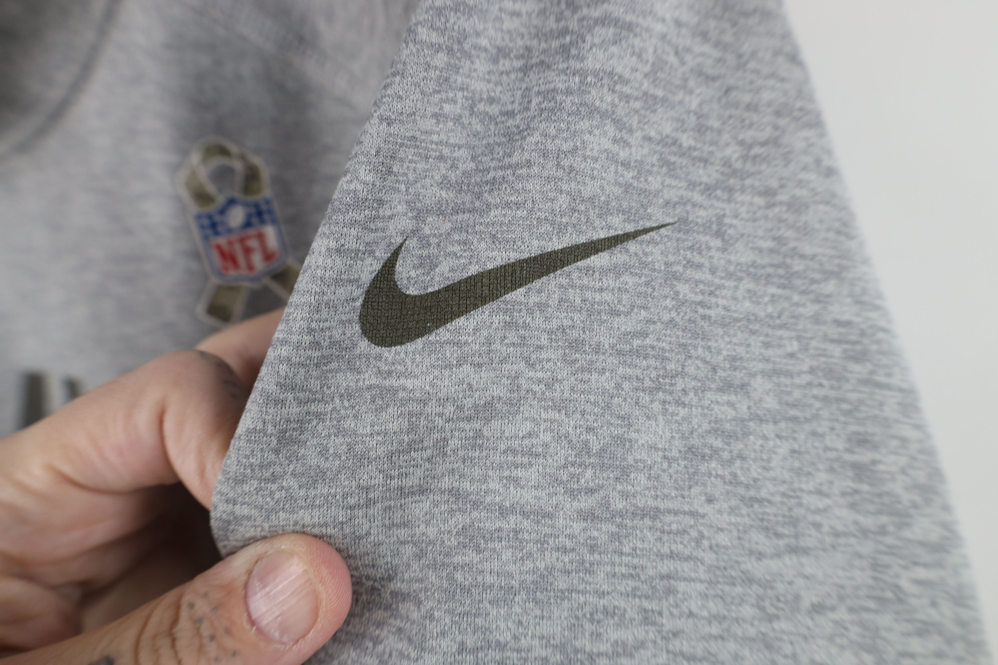 Nike Nike NFL Service New England Patriots Football Hoodie Gray Size XL / US 12-14 / IT 48-50 - 9 Thumbnail