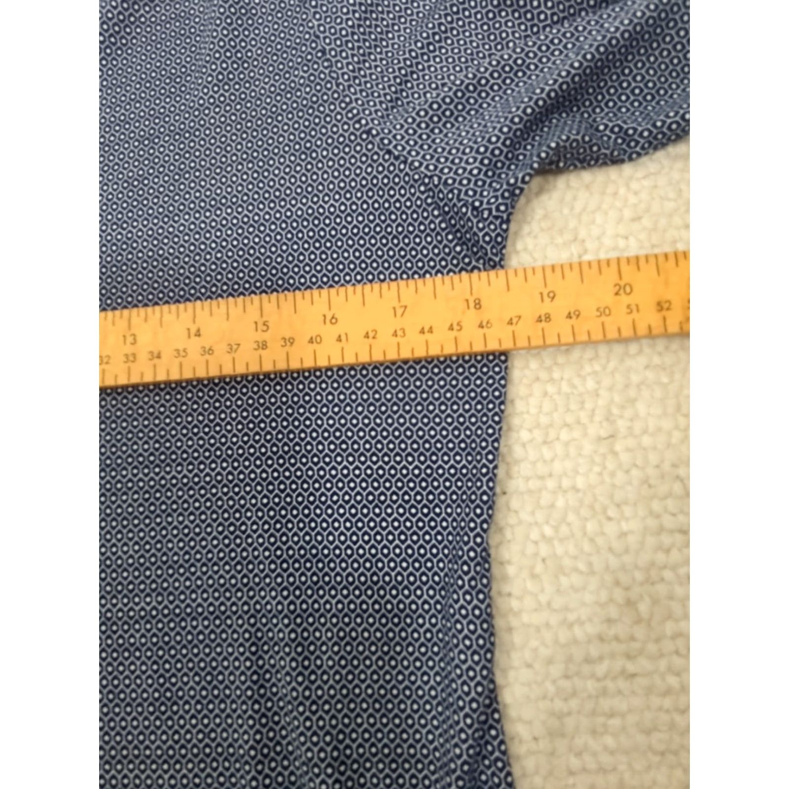 Talbots Talbots Blouse Women's Medium Navy Geometric V-Neck 3/4 Sleeve Shirt Casual Pullover Top Size M / US 6-8 / IT 42-44 - 7 Thumbnail