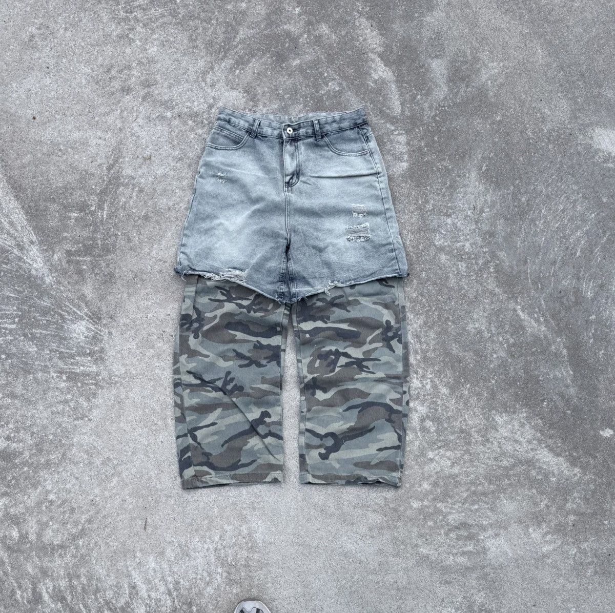 Other Vintage Y2K avantgarde streetwear oversized wide track jeans Size US 32 / EU 48 - 3 Thumbnail