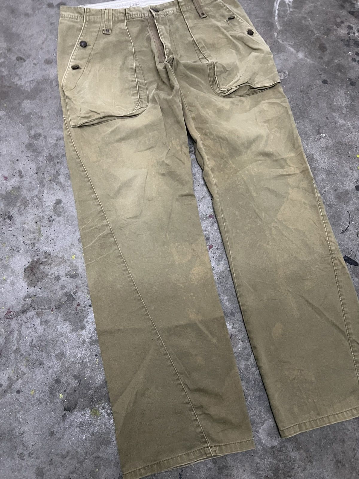 Designer × Japanese Brand BUSH PANT FADED BROWN BY H&M DENIM PANT Size US 34 / EU 50 - 7 Thumbnail