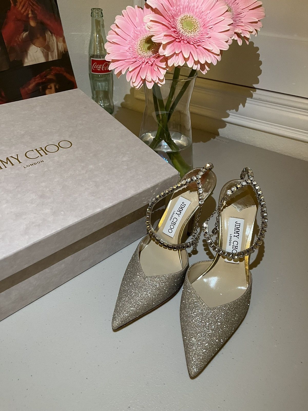 Jimmy Choo Jimmy Choo Silver Saeda Size US 6 / IT 36 - 2 Thumbnail