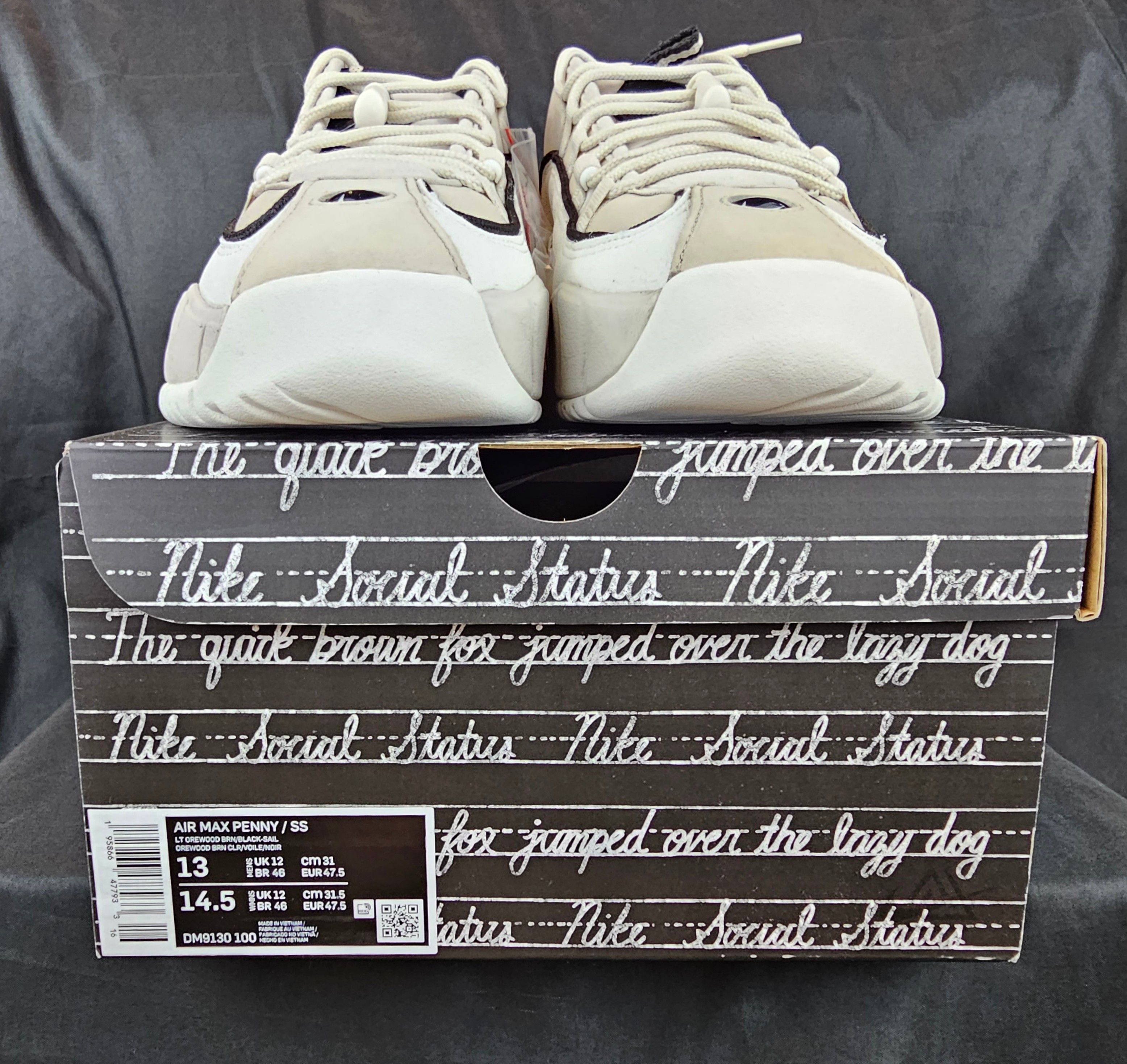 Nike × Social Status Social Status x Nike Air Max Penny 1 Recess Desert Sand Size US 13 / EU 46 - 8 Thumbnail