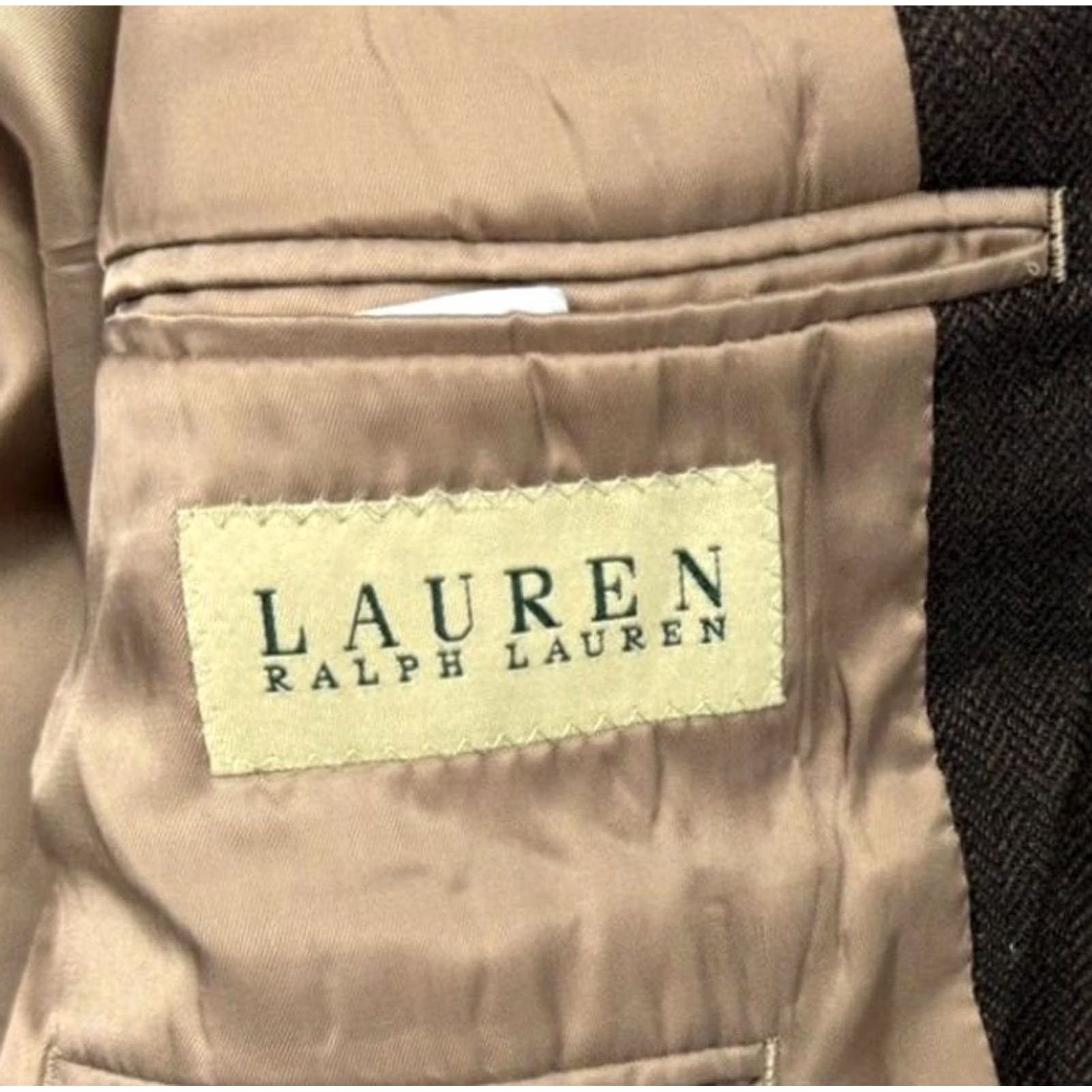 Ralph Lauren Ralph Lauren Blazer Men's Brown Herringbone Wool 2-Button 42R Size 42R - 4 Thumbnail