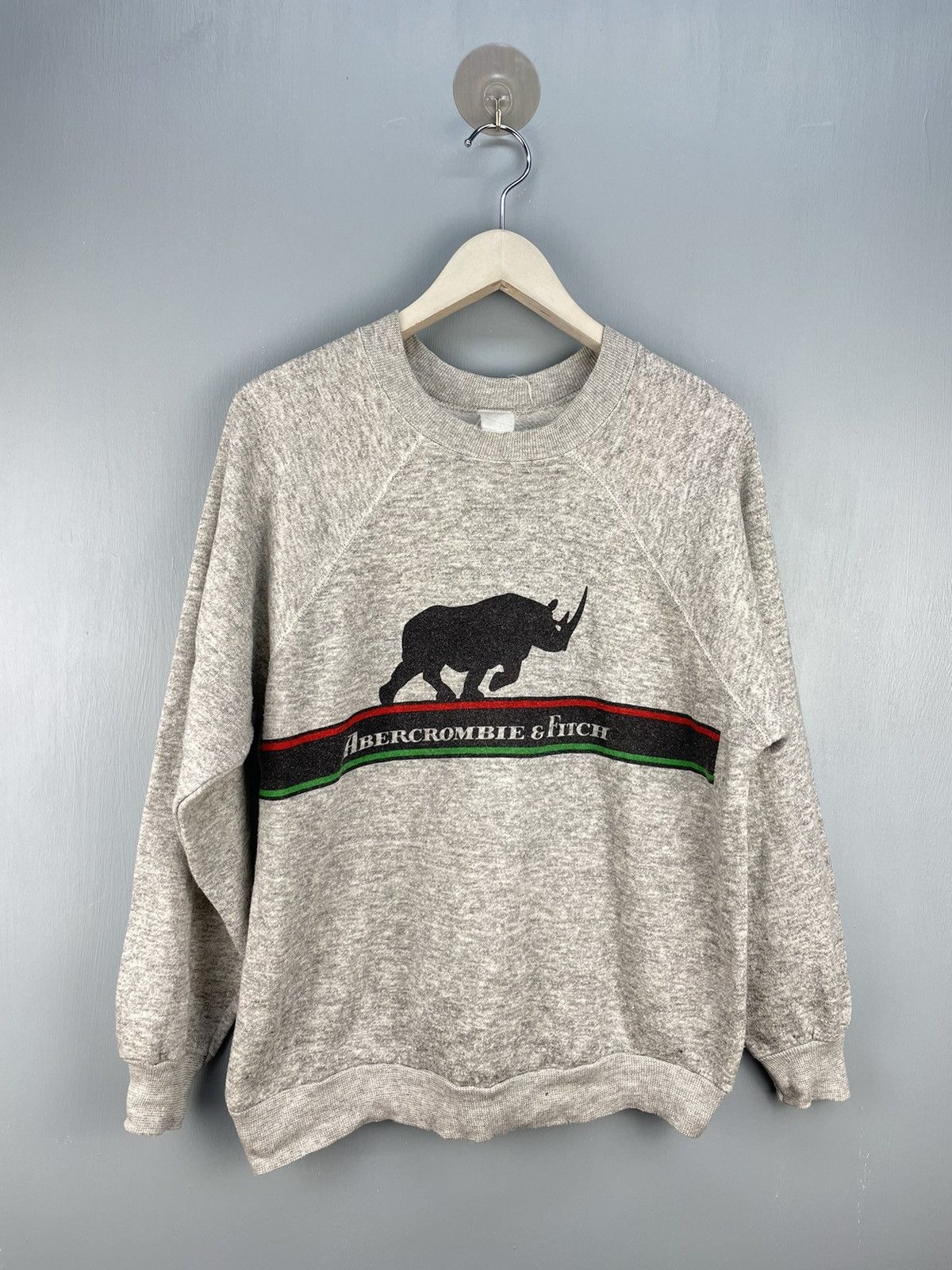 image of Abercrombie Fitch x Vintage 70's Abercrombie & Fitch Sweatshirt in Grey, Men's (Size Large)