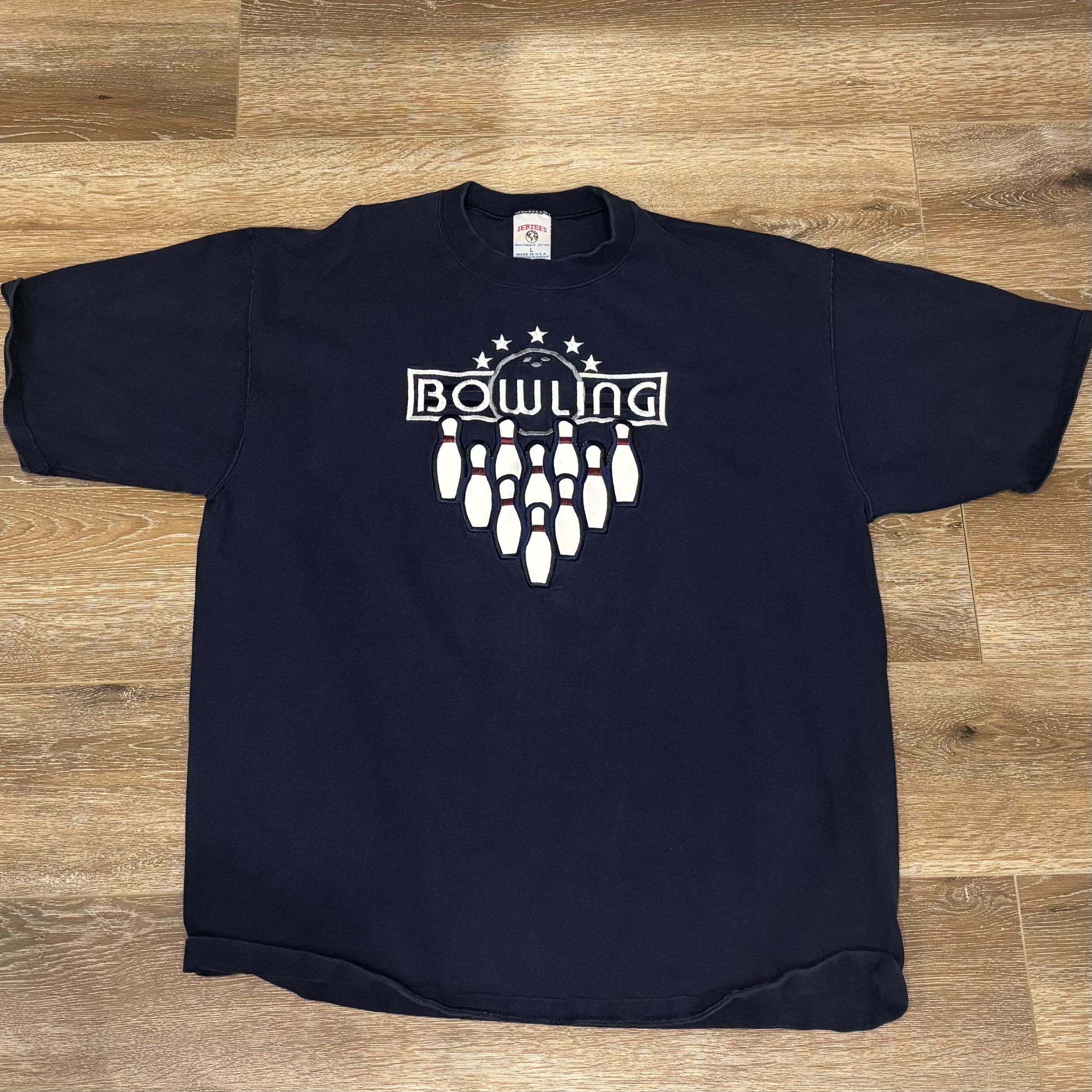 Jerzees VINTAGE BOWLING HEAVY TEE - JERZEES Size US L / EU 52-54 / 3 - 1 Thumbnail