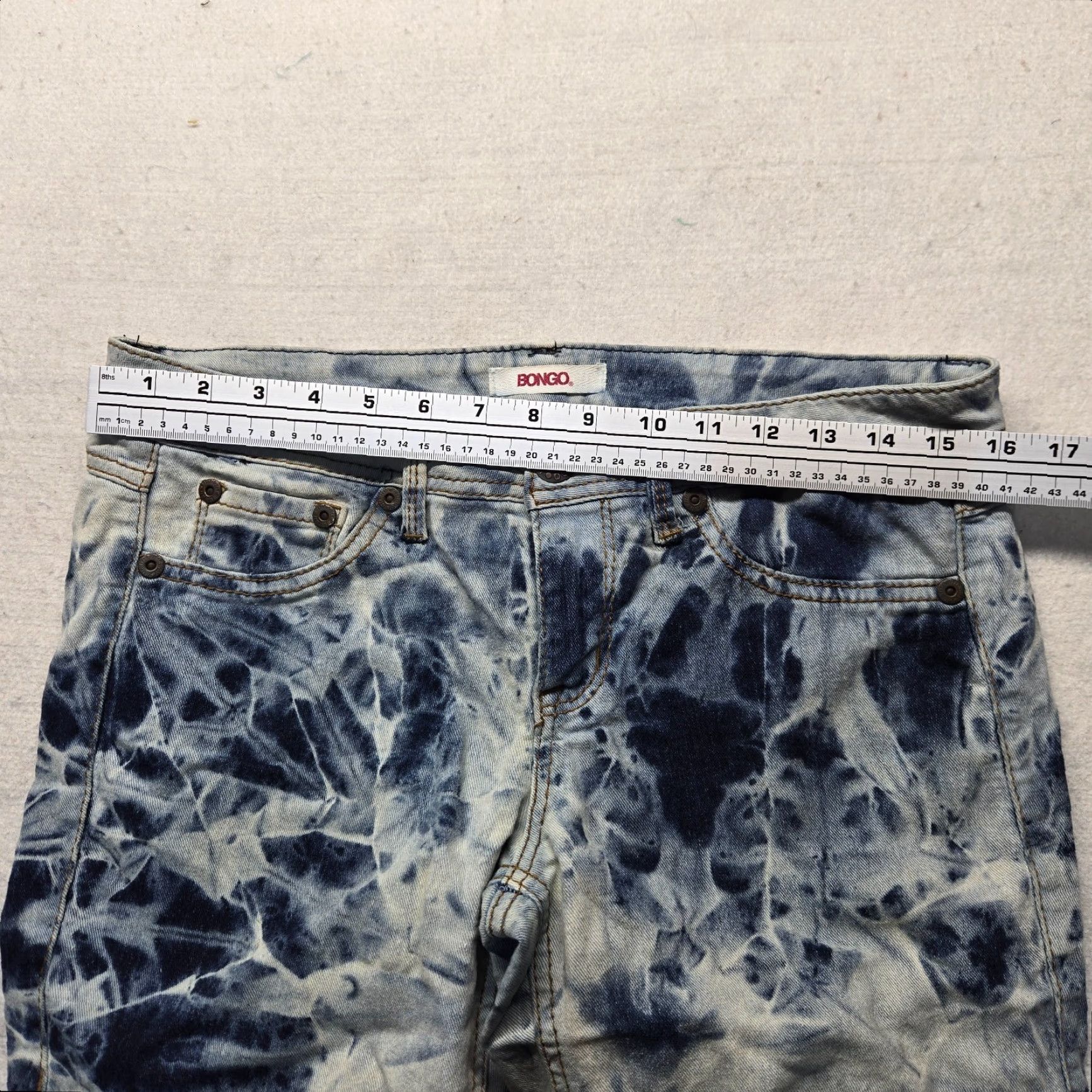 Vintage Bongo Jeans Capri Pants Blue Denim 11 Women's Adult Size Capris Size 32" / US 10 / IT 46 - 3 Thumbnail