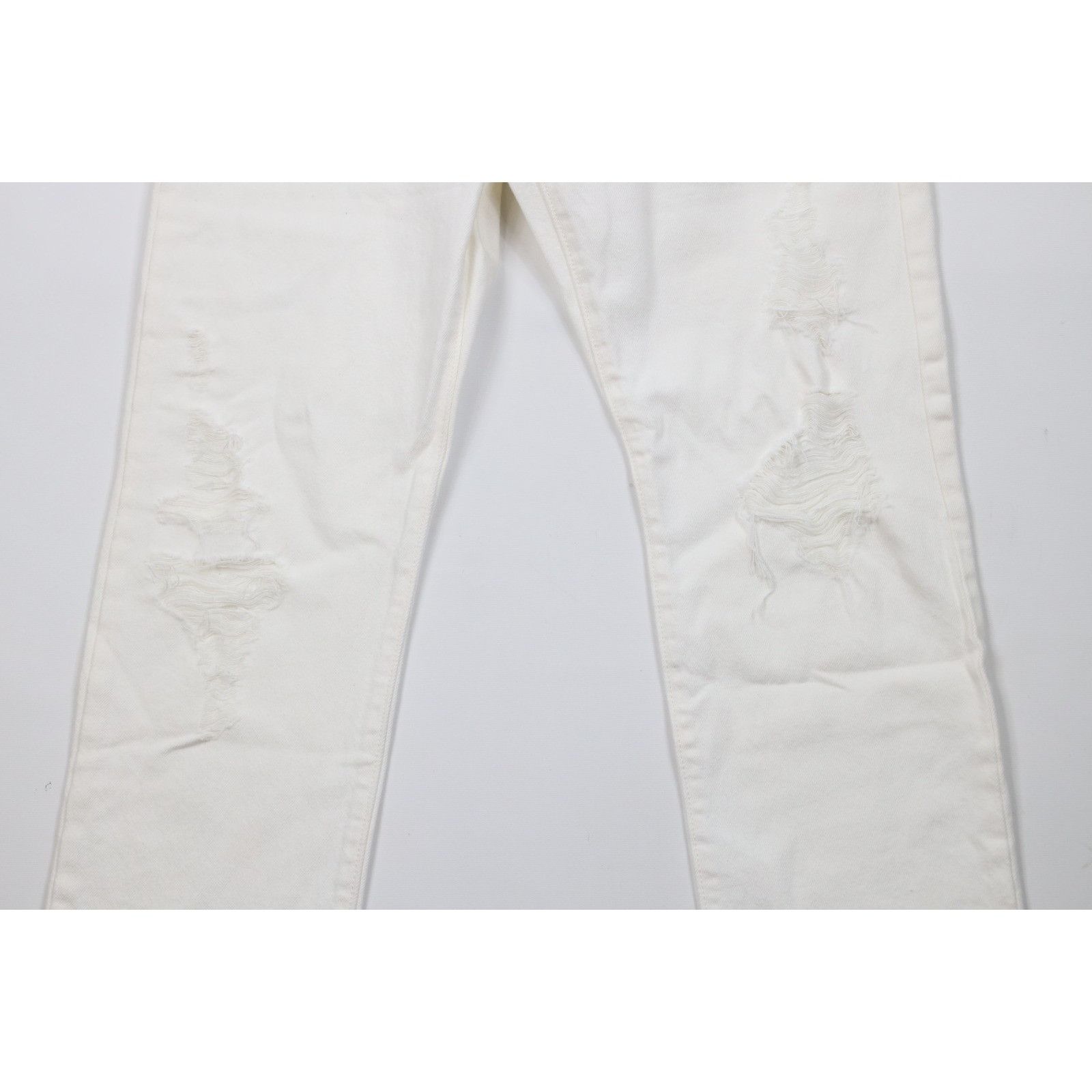 Levi's Deadstock Vintage Y2K Levis 501xx Button Fly Ripped Jeans Size 30" / US 8 / IT 44 - 3 Thumbnail