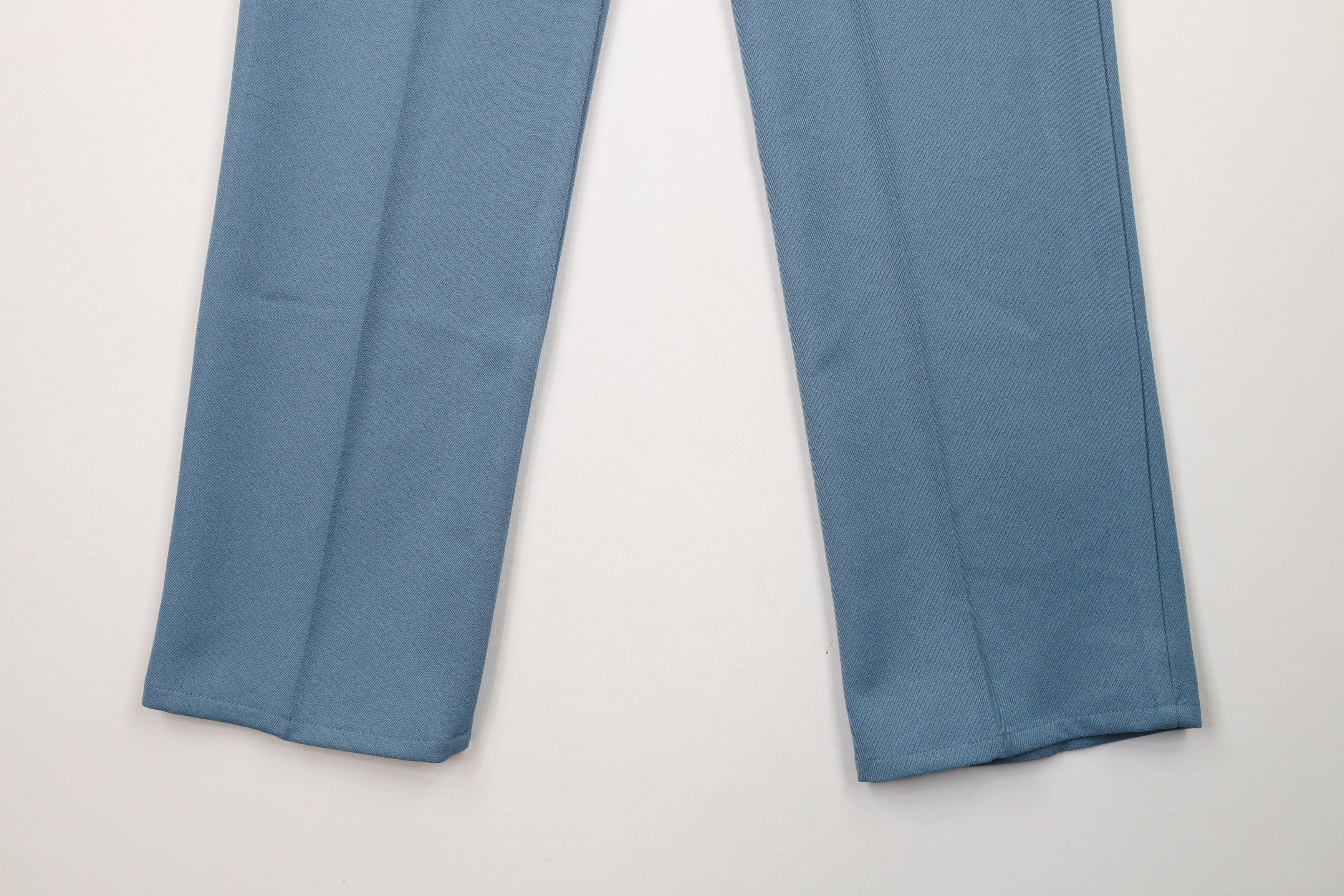 Vintage Vintage 90s Streetwear Knit Flared Chino Pants Blue Size US 32 / EU 48 - 11 Thumbnail
