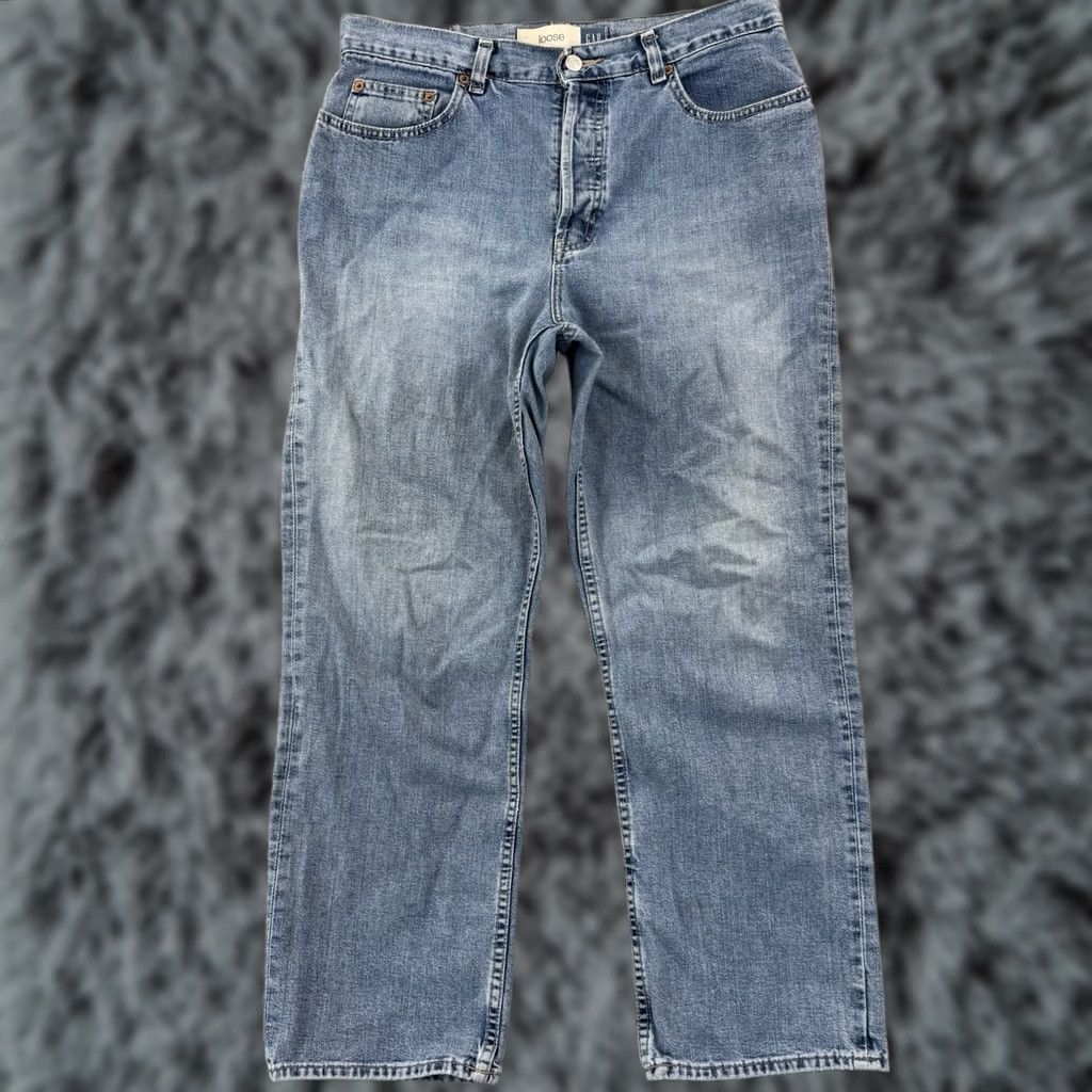 Gap VINTAGE Gap Jeans Womens 12 Blue High Rise Loose Fit Baggy 90s Modern Retro 1969 GAP 12 Jeans Womens Boys Girls Size 34" / US 12 / IT 48 - 1 Thumbnail