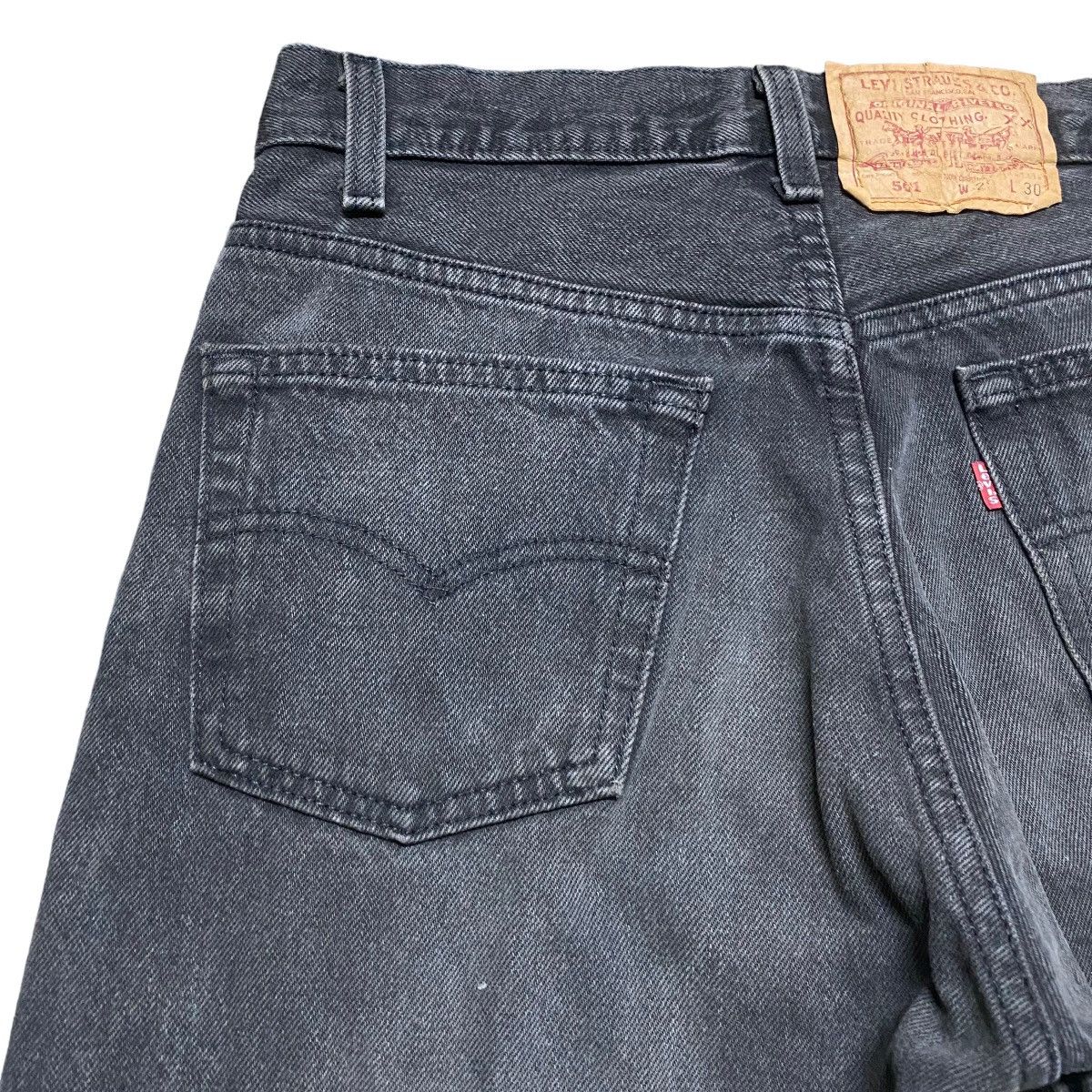 Levi's Vintage 80s Levis 501 Fade Black Jeans 29x30 Made in USA Size US 29 - 12 Thumbnail