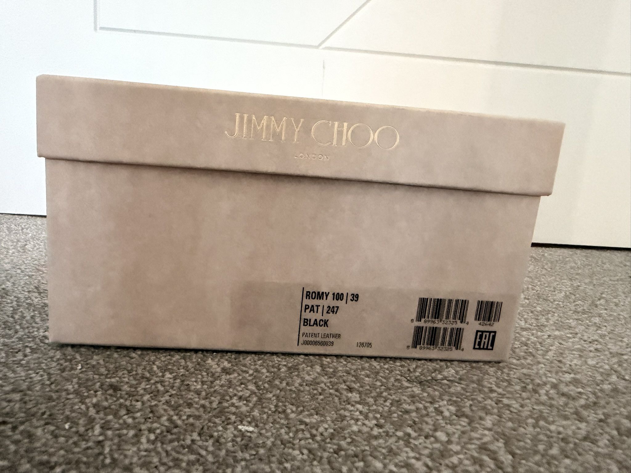Jimmy Choo Jimmy Choo Romy 100 Black Size 39 EU Size US 9 / IT 39 - 8 Thumbnail
