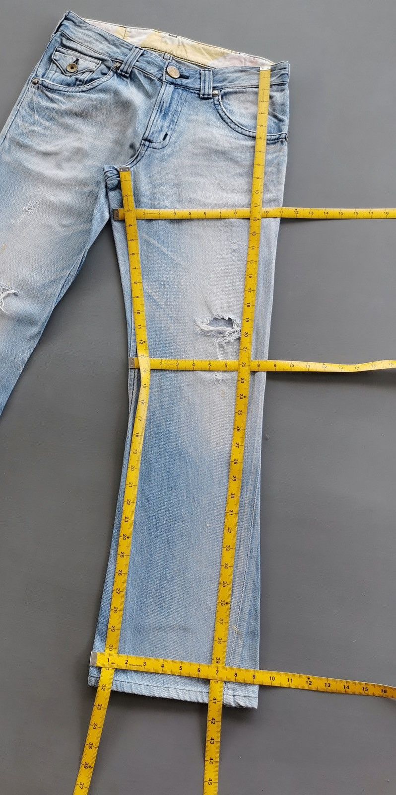 Edwin Bootcut Edwin BT5012 Blue Trip Denim Jeans Size US 33 - 15 Thumbnail