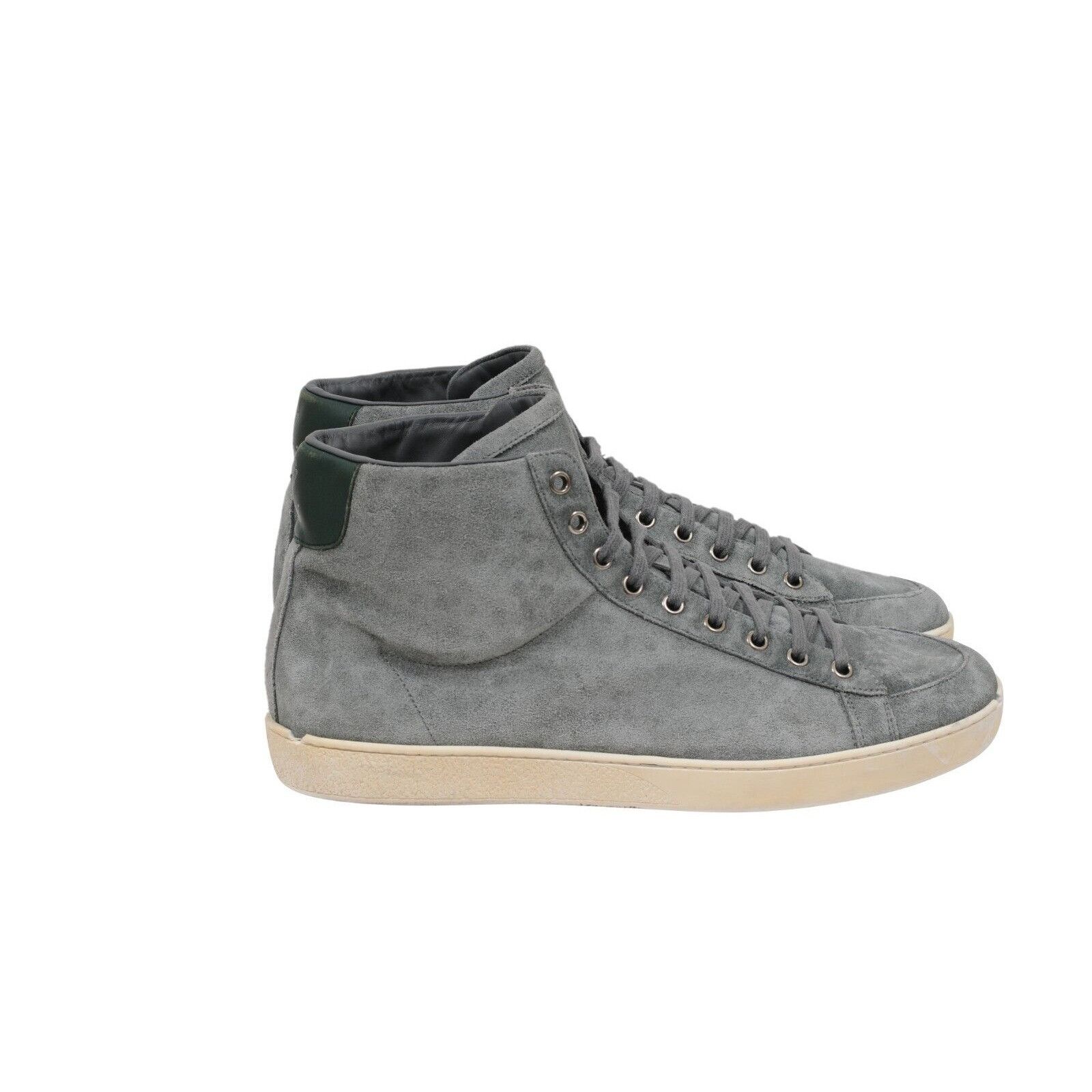 Gucci Mint Green Suede High Top Sneakers Size US 11.5 / EU 44-45 - 9 Thumbnail
