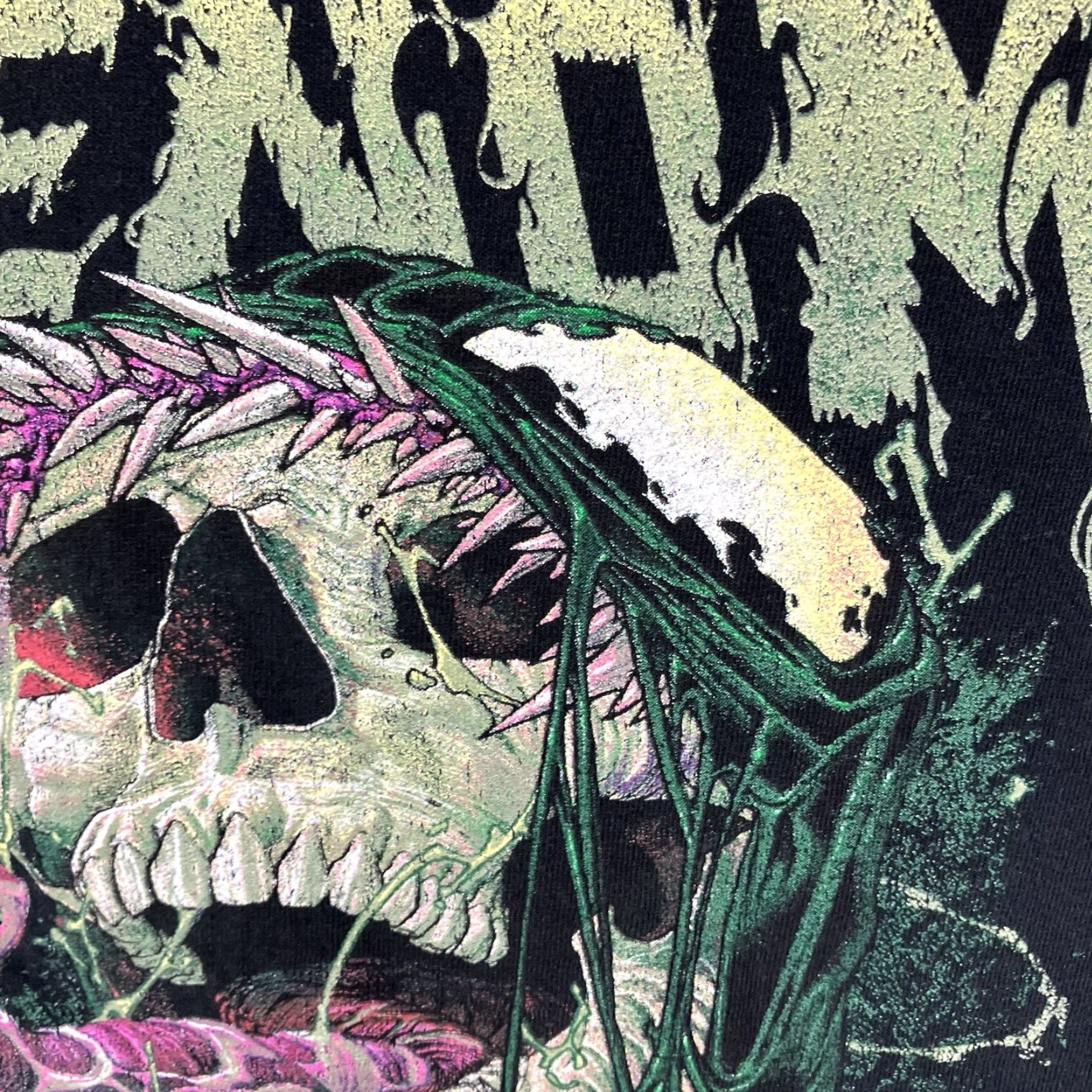Vintage Marvel Venom Long Sleeve T-Shirt XL Black Graphic Print Heavy Metal Skull Mens Size US XL / EU 56 / 4 - 5 Thumbnail