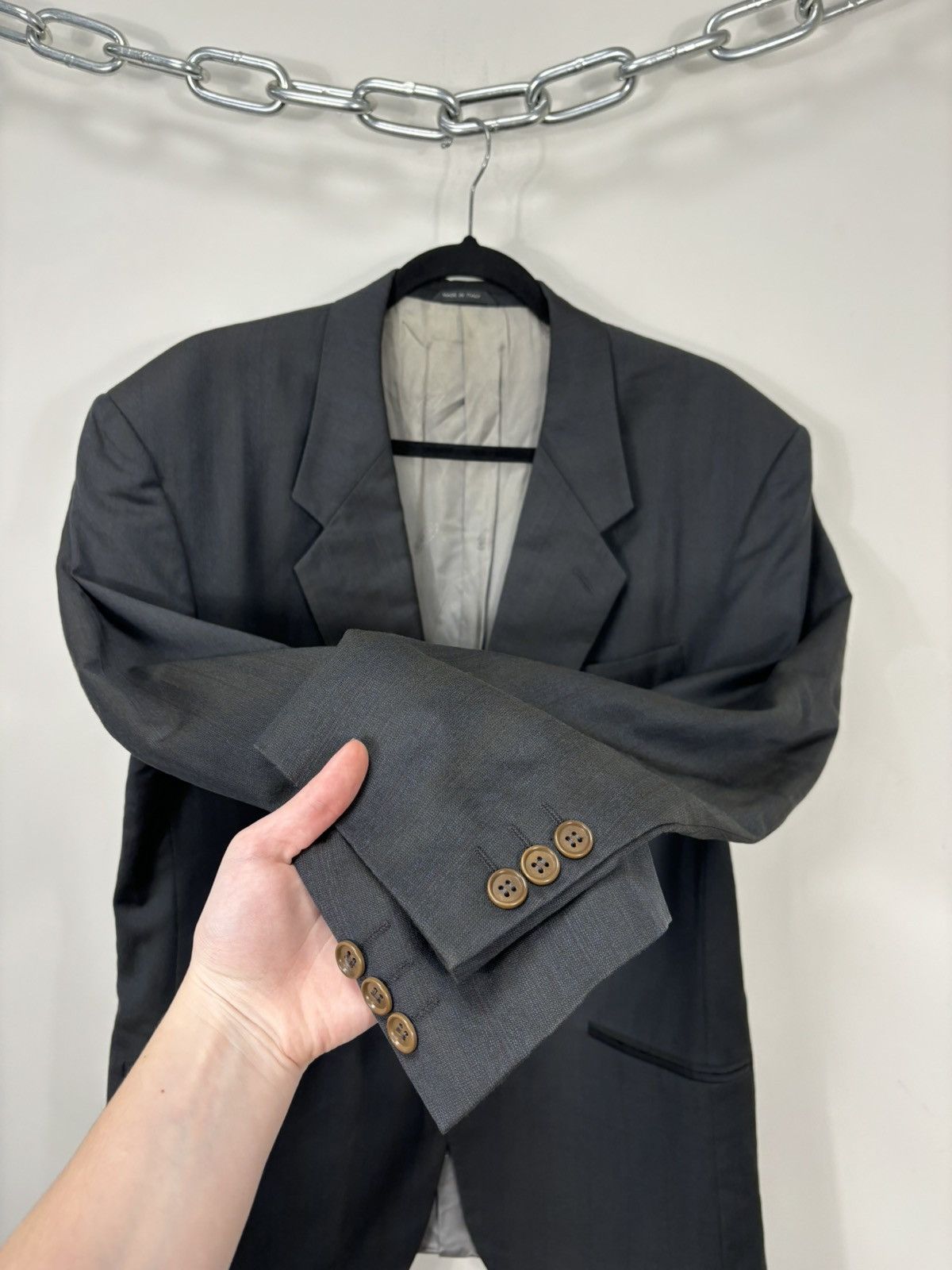 Missoni Vintage Missoni 2-Buttons Men’s Formal Wool Blazer Jacket Size 44R - 9 Thumbnail