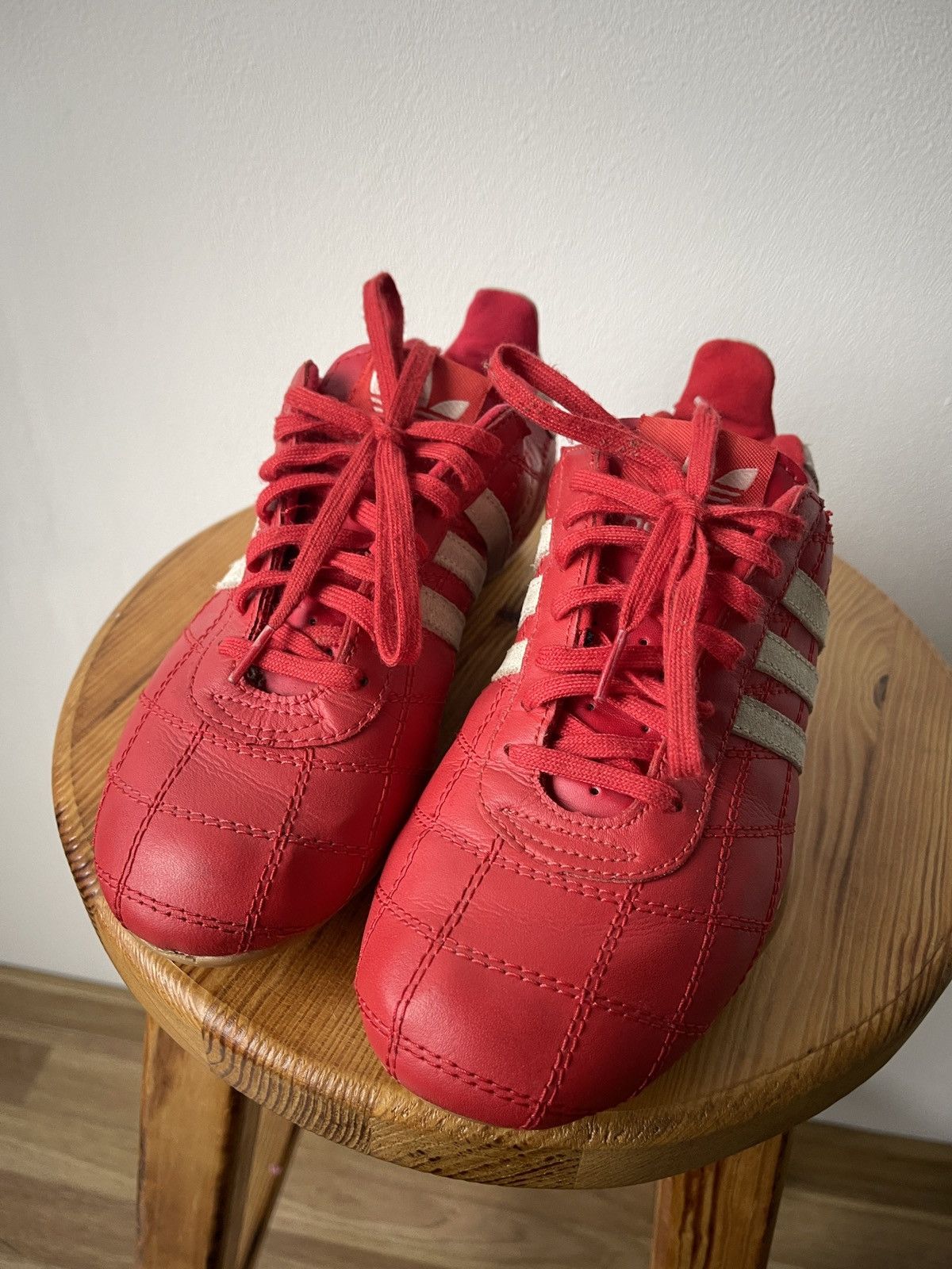 Adidas Vintage Adidas Tuscany Goodyear Racing Shoes Red US5/UK4.5 Size US 5 / IT 35 - 5 Thumbnail
