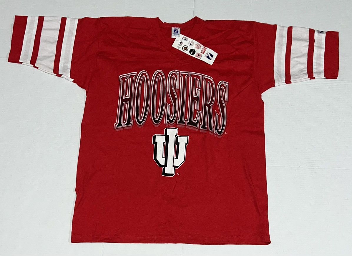 Logo 7 New Vintage 90s Logo 7 Indiana University Hoosiers Shirt Size US XL / EU 56 / 4 - 1 Thumbnail