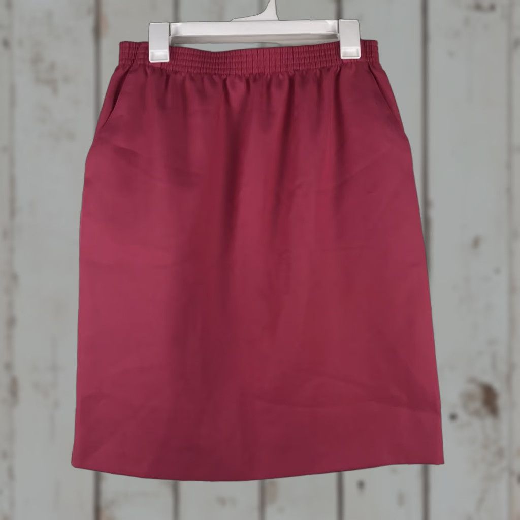 Vintage Vintage Donnkenny Pink Pull On Midi Straight Skirt Womens Size 16P Size 38" / US 16 / IT 52 - 1 Thumbnail