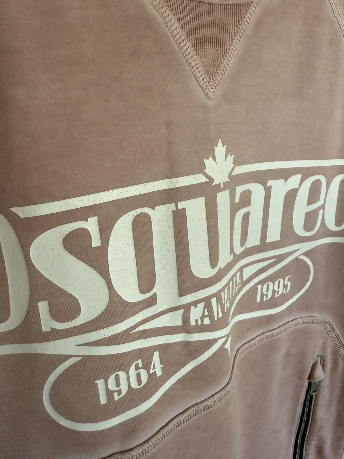 Dsquared2 SS11 Dsquared2 pink logo zip crewneck sweater S Size US S / EU 44-46 / 1 - 12 Thumbnail