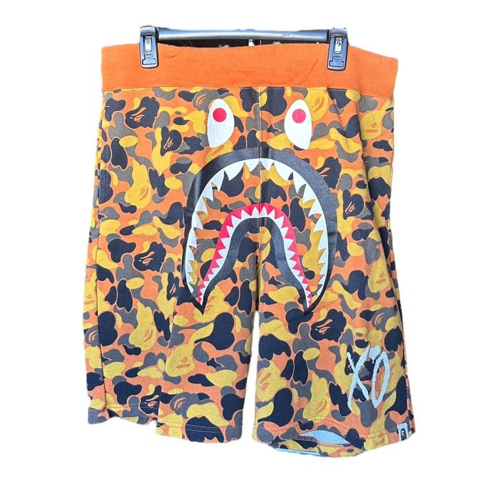 Bape BAPE x XO SHARK SWEAT SHORTS | Grailed