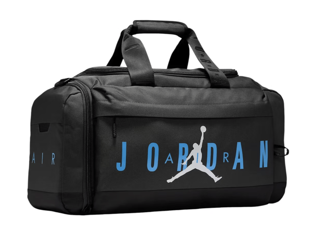 Jordan Brand Jordan Air Duffel Bag Blue Black Gym Travel Bag NWT Size ONE SIZE - 2 Thumbnail