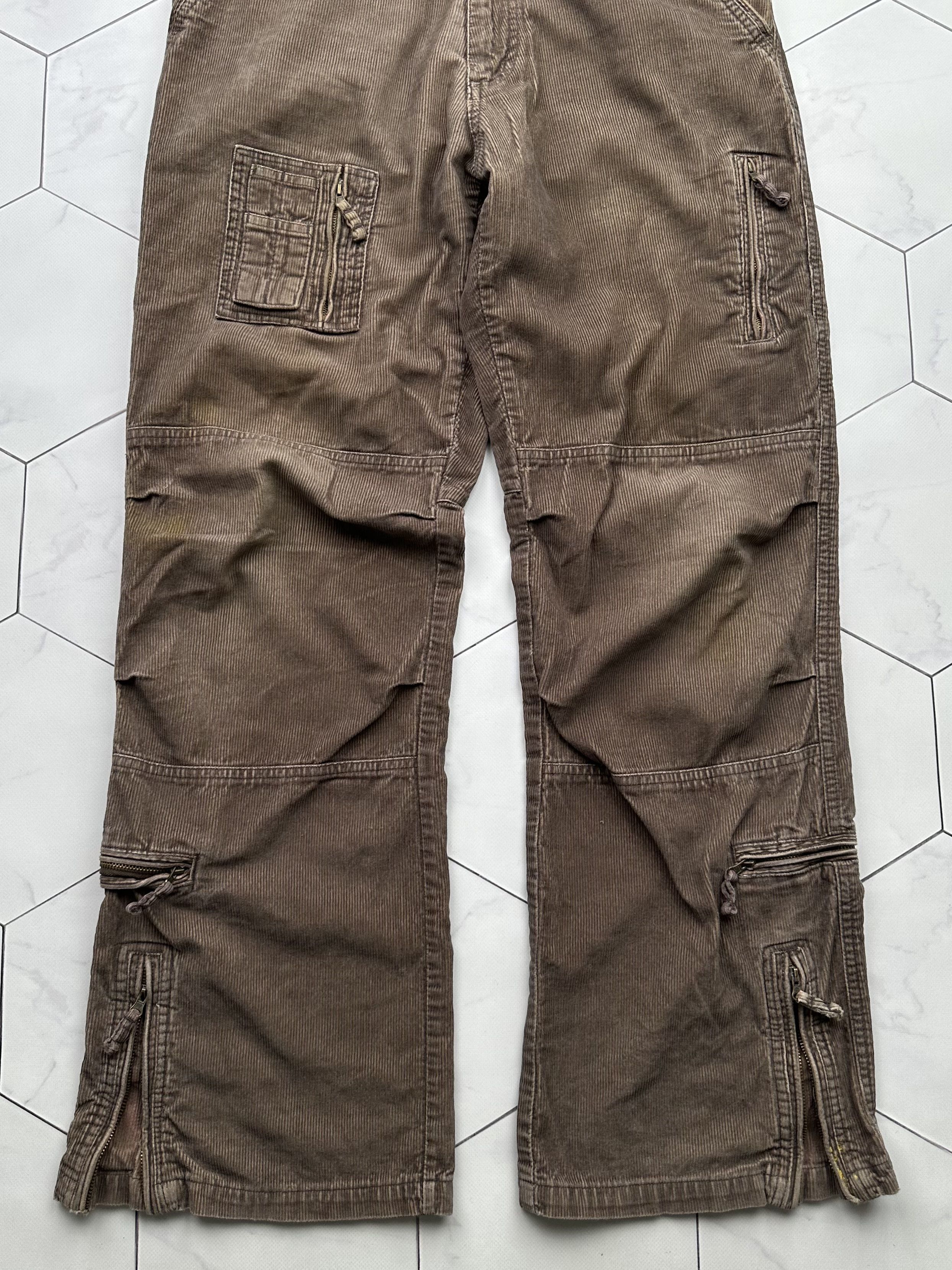 Vintage Vintage Wide Corduroy Cargo Pants (B471)E2 Size US 32 / EU 48 - 3 Thumbnail
