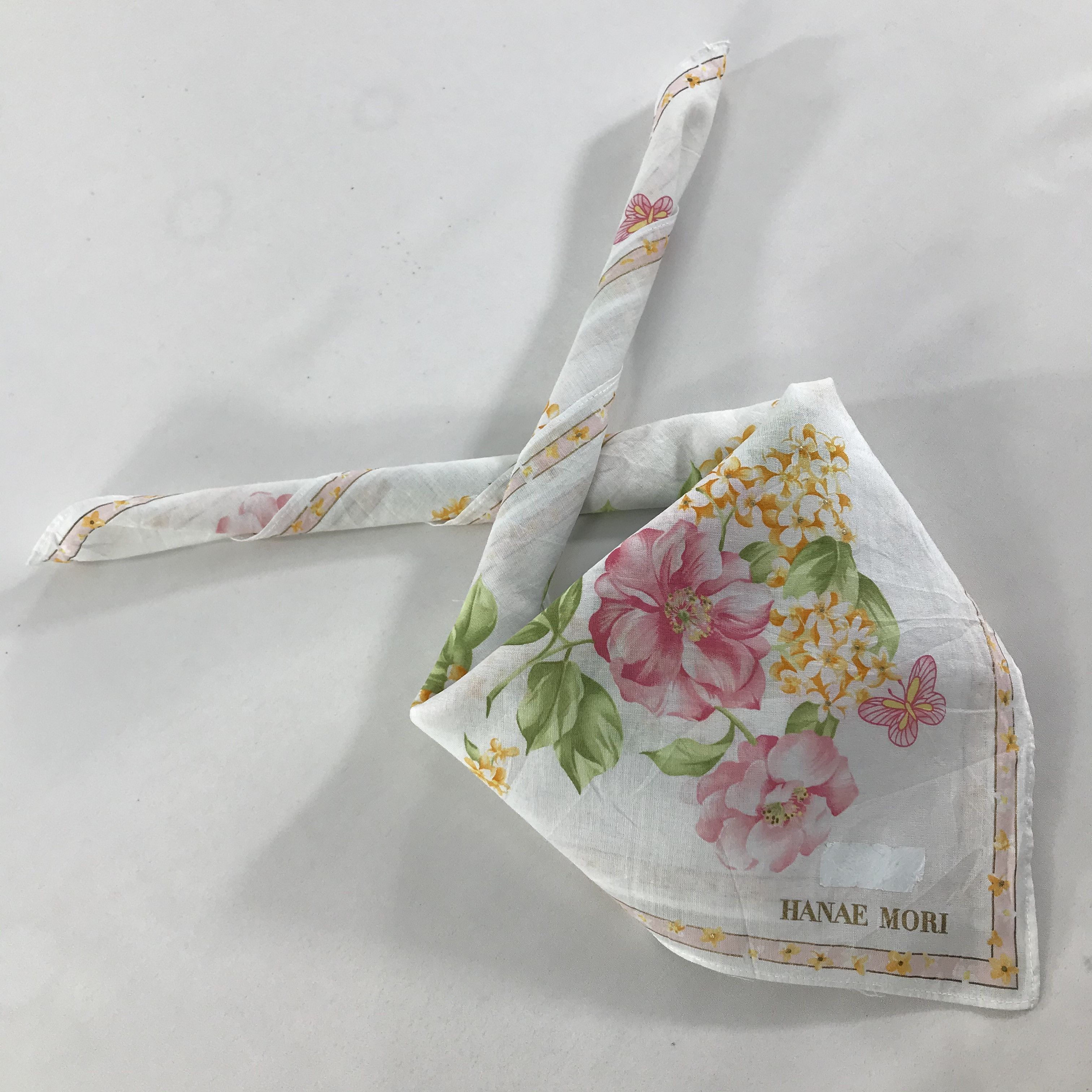 Hanae Mori × Vintage Hanae Mori Bandana / Handkerchief / Neckerchief - S1530 Size ONE SIZE - 4 Thumbnail