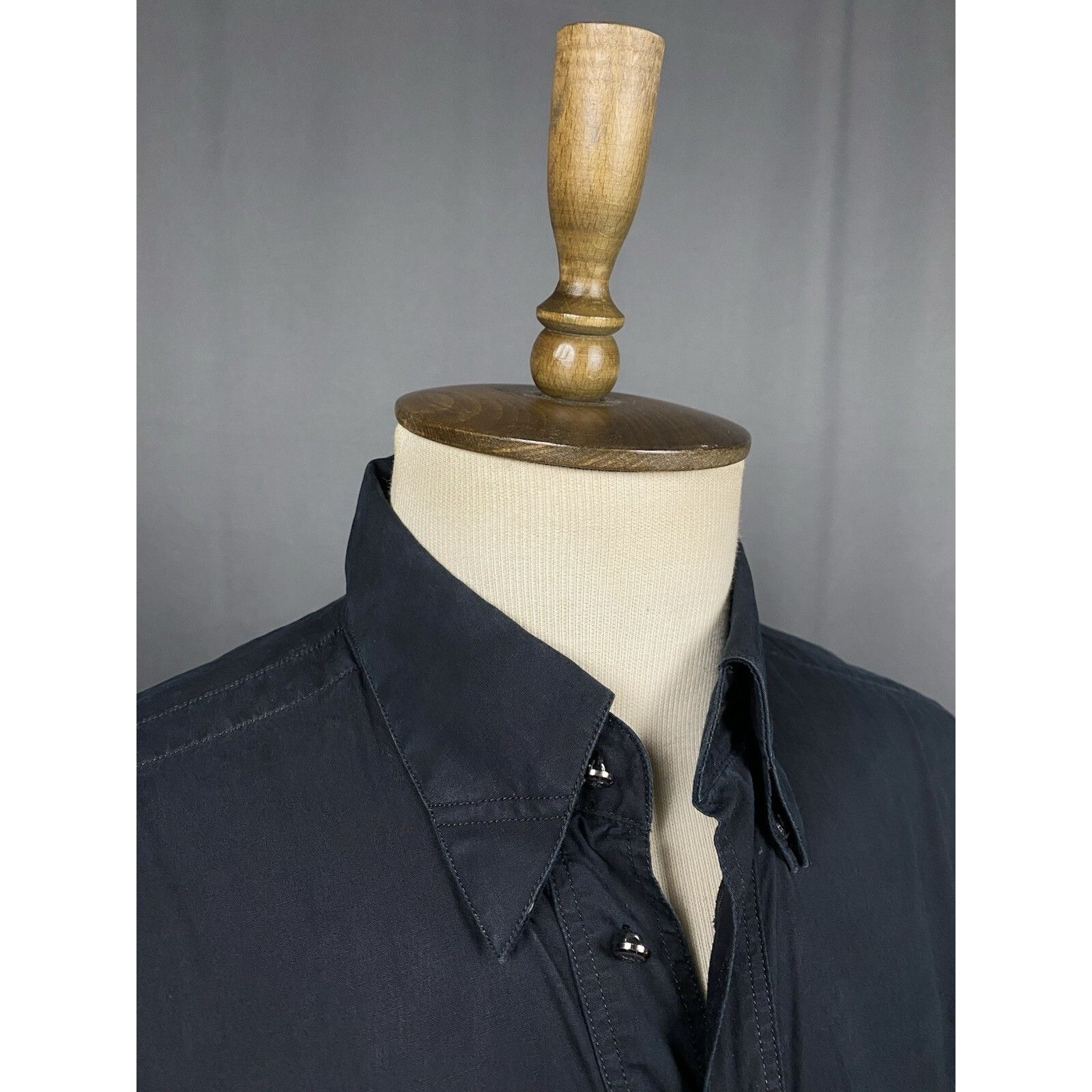 Versace Versace VTG Multiopocket Men's Black Longsleeve Shirt Size M Size US M / EU 48-50 / 2 - 6 Thumbnail