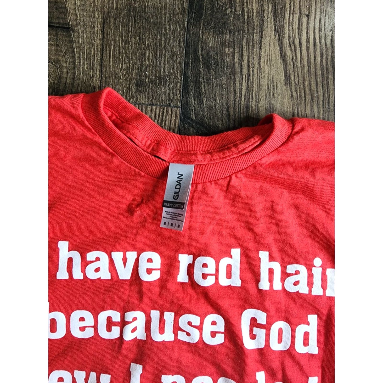 Gildan Womens M I Have Red Hair Warning Label Funny T Shirt Size M / US 6-8 / IT 42-44 - 4 Thumbnail