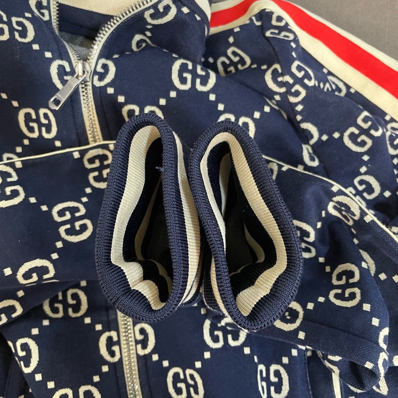 Gucci Gucci Red and blue new full logo school uniform jacket 2501 Size US XS / EU 42 / 0 - 4 Thumbnail