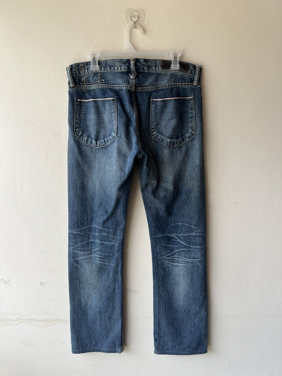 KURO KURO Japan GRAPHITE Distressed Denim Selvedge Jeans Size US 32 / EU 48 - 3 Thumbnail