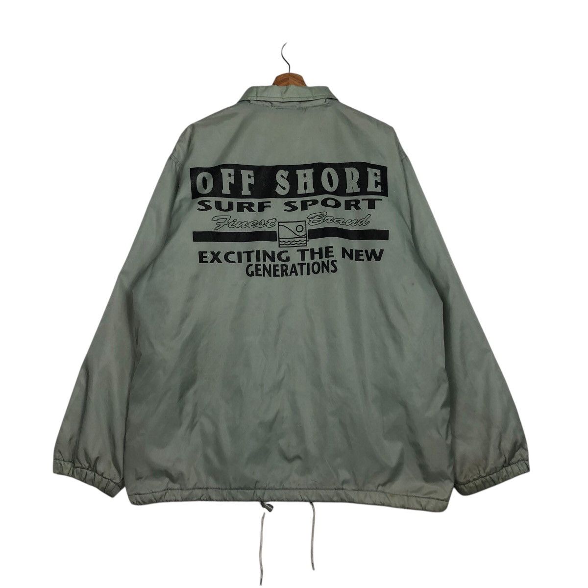 Japanese Brand × Vintage 📌Vintage Snap Button Jacket Off Shore Surf Style Big Logo Size US M / EU 48-50 / 2 - 9 Thumbnail