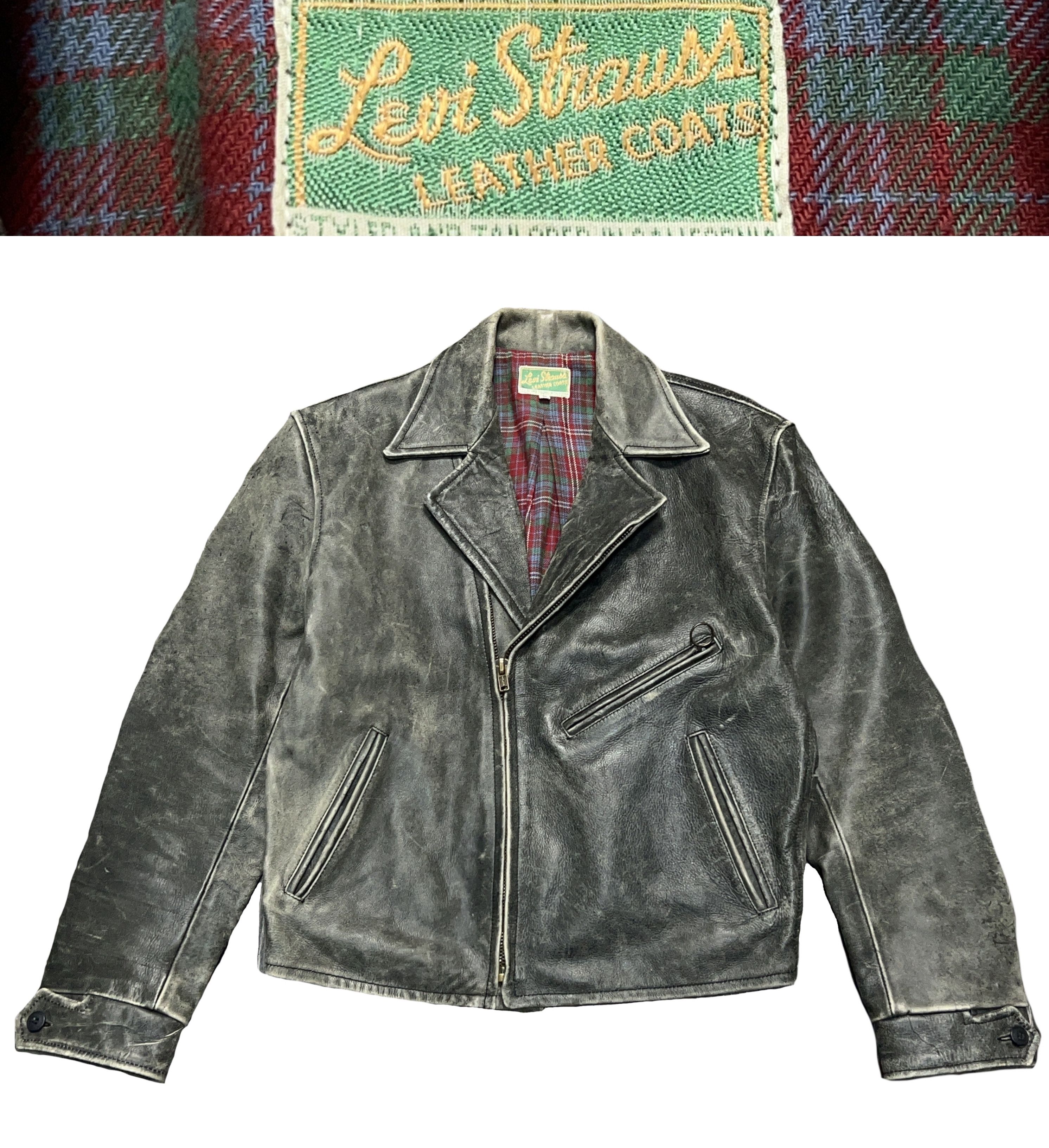 Levi's LVC 1930/40s Biker Motorcycle Leather Distressed Jacket M Size US M / EU 48-50 / 2 - 1 Thumbnail