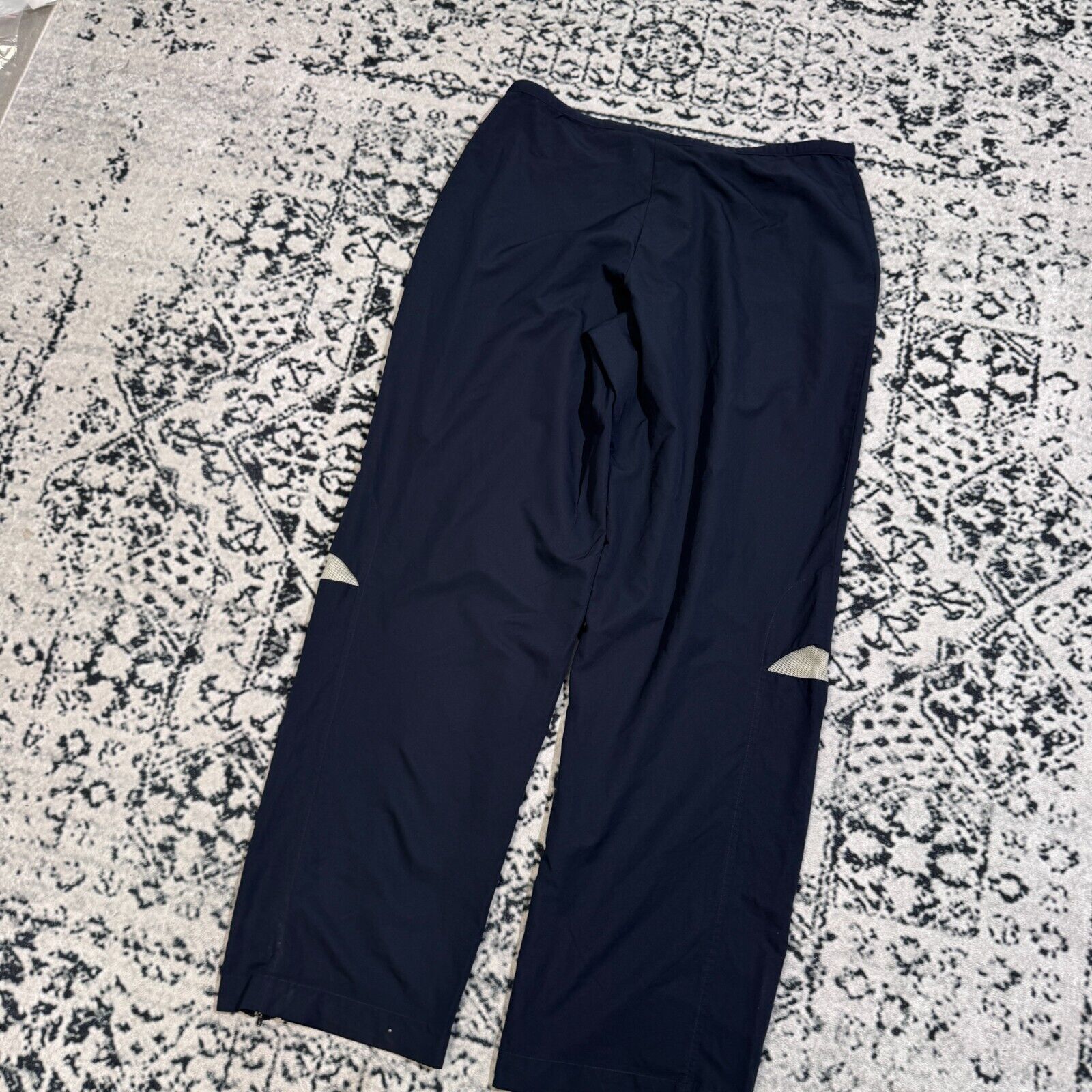 Nike × Vintage Vintage Nike Unisex Navy Polyester Trackpants Size XL Baggy Size US 35 - 10 Thumbnail