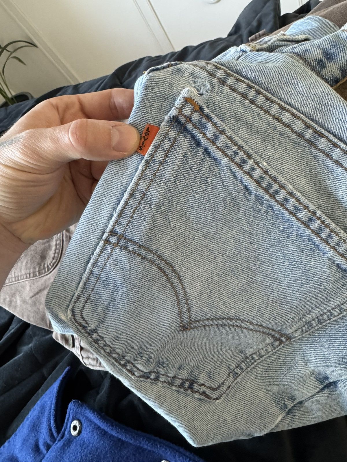 Levi's 1993 Vintage 90s Levis Orange Tab 630 Denim Blue Casual Rare Size US 36 / EU 52 - 4 Thumbnail
